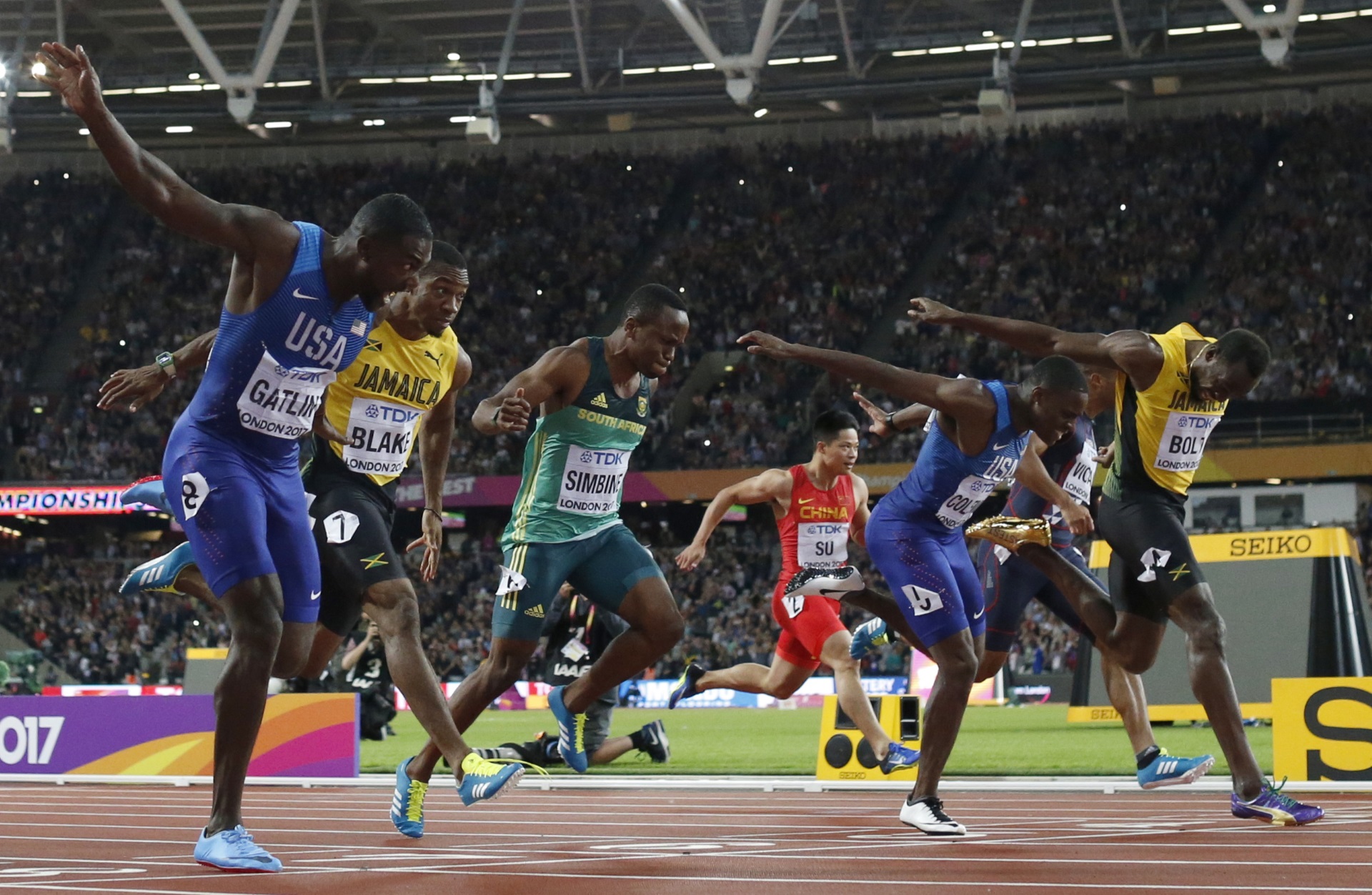 La pareja llegada que consagró a Justin Gatlin con el oro