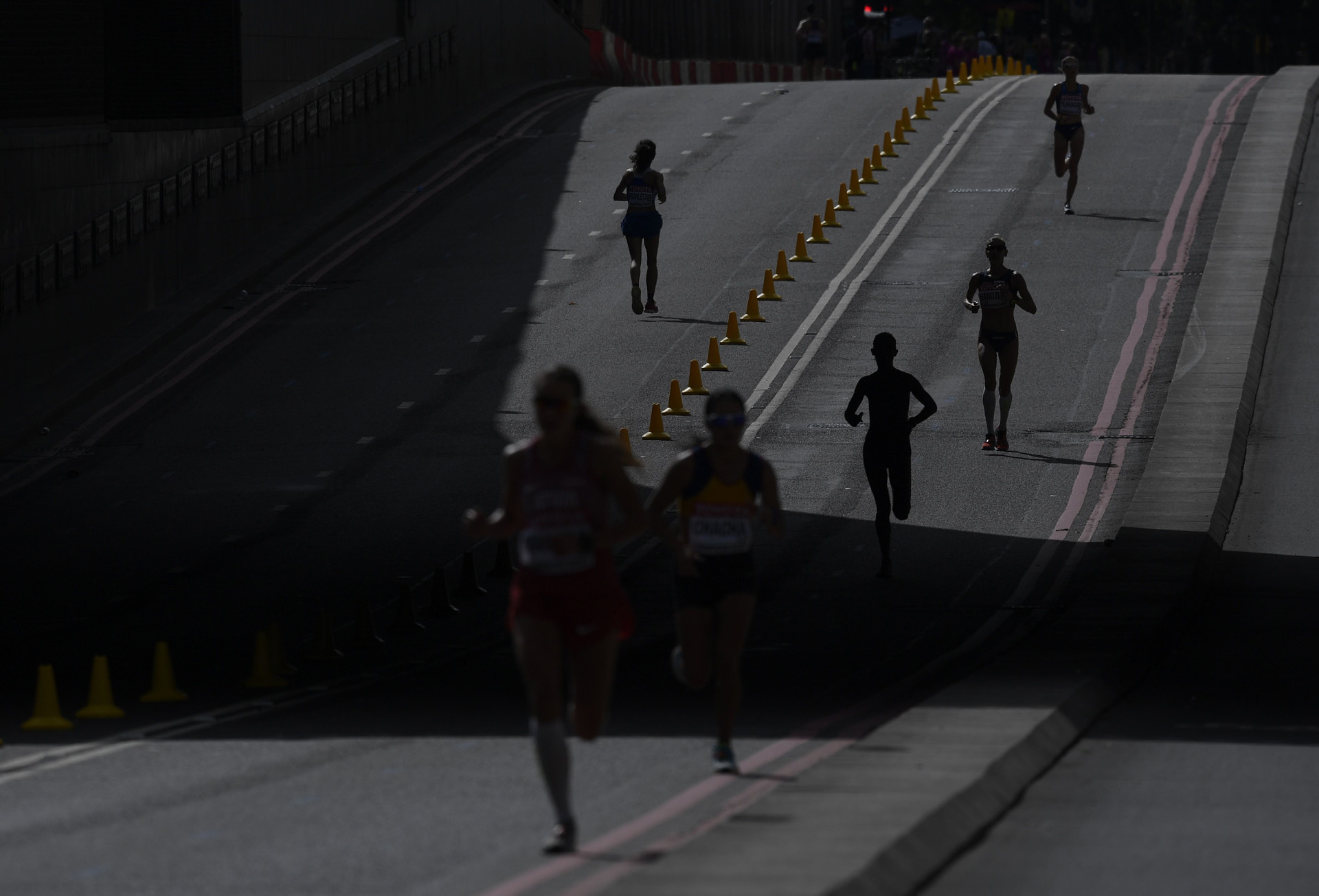 Parte del trazado de la maratón femenina