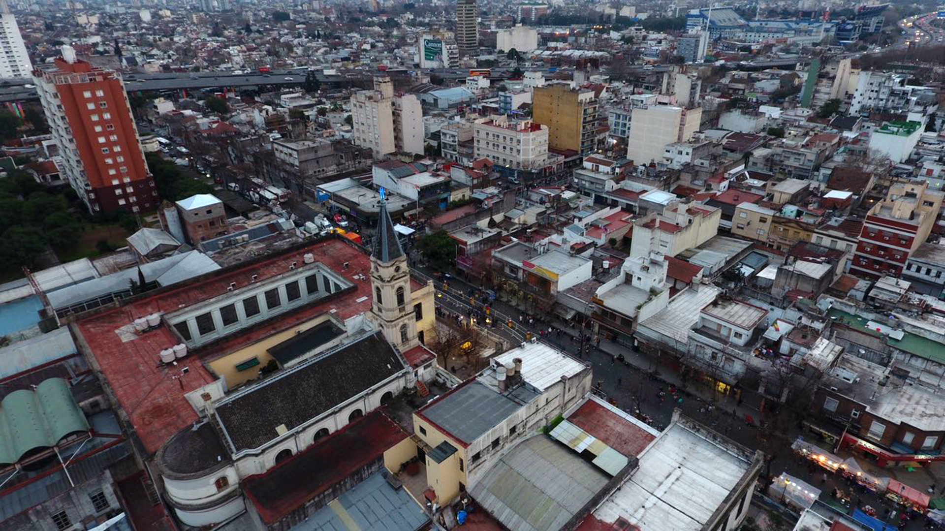 El Santuario de San Cayetano visto desde el Drone de Infobae