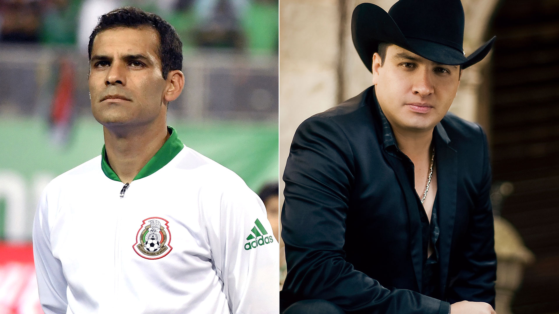 Rafa Márquez y el cantante Julión Álvarez, dos de los involucrados en la red