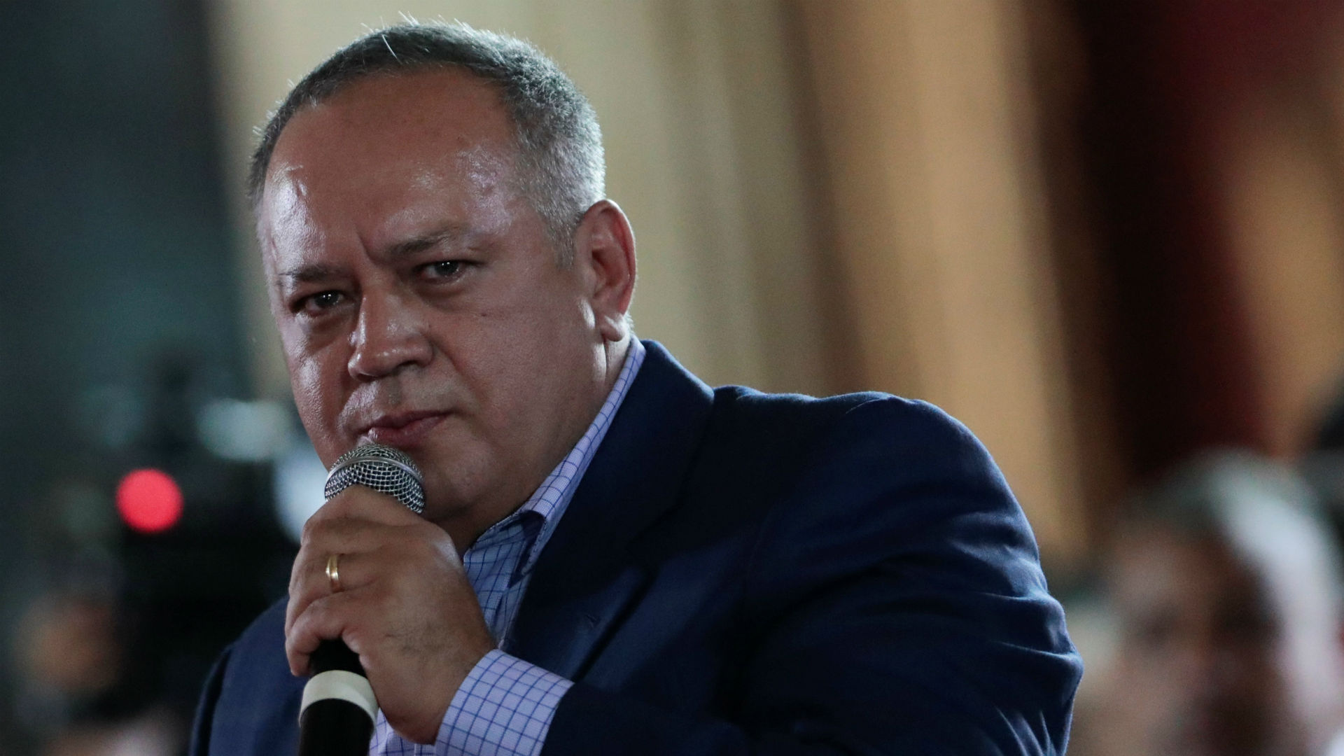Diosdado Cabello durante un discurso en la primera sesión de la Constituyente (Reuters)