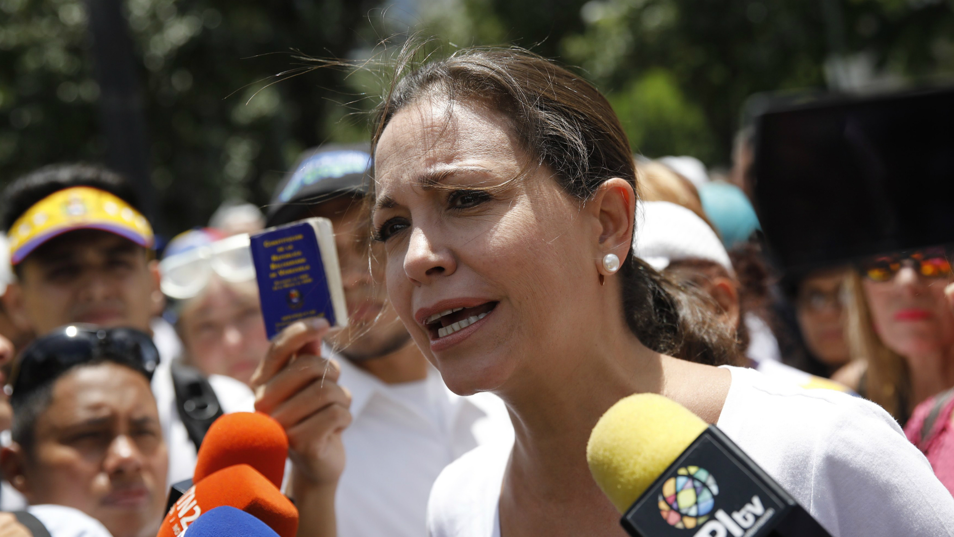 María Corina Machado, principal referente de la oposición que rechaza las elecciones