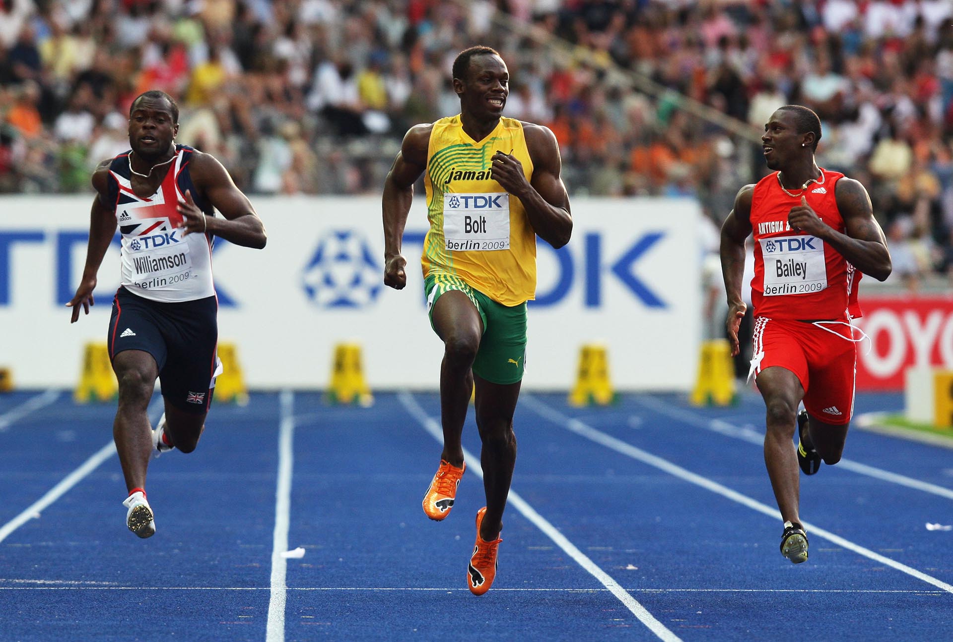 En 2009, Usain Bolt disputó el Mundial de Berlin, donde terminó de confirmar que era una leyenda viva (Getty Images)