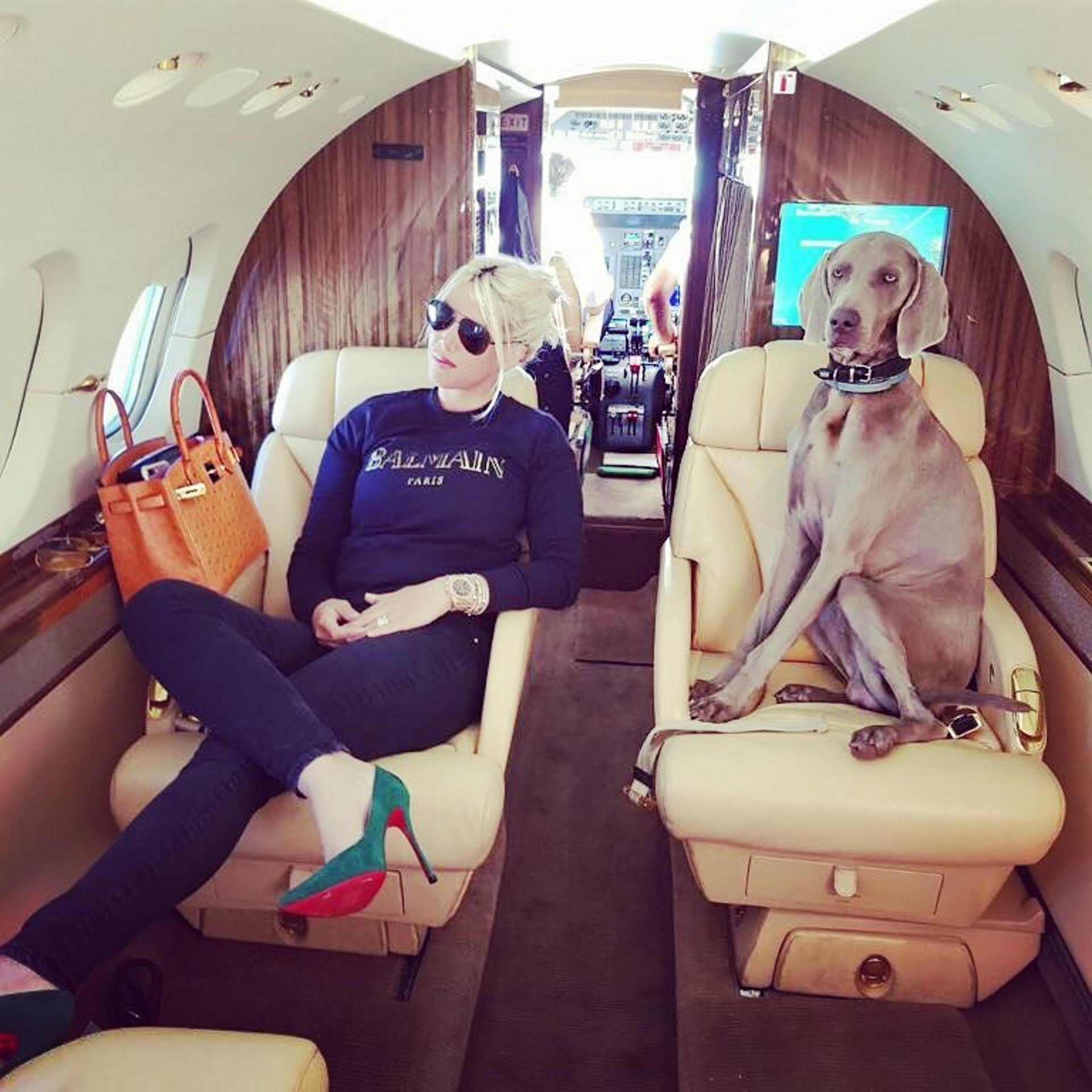 El viaje a Ibiza de Wanda Nara y su familia fue en avión privado