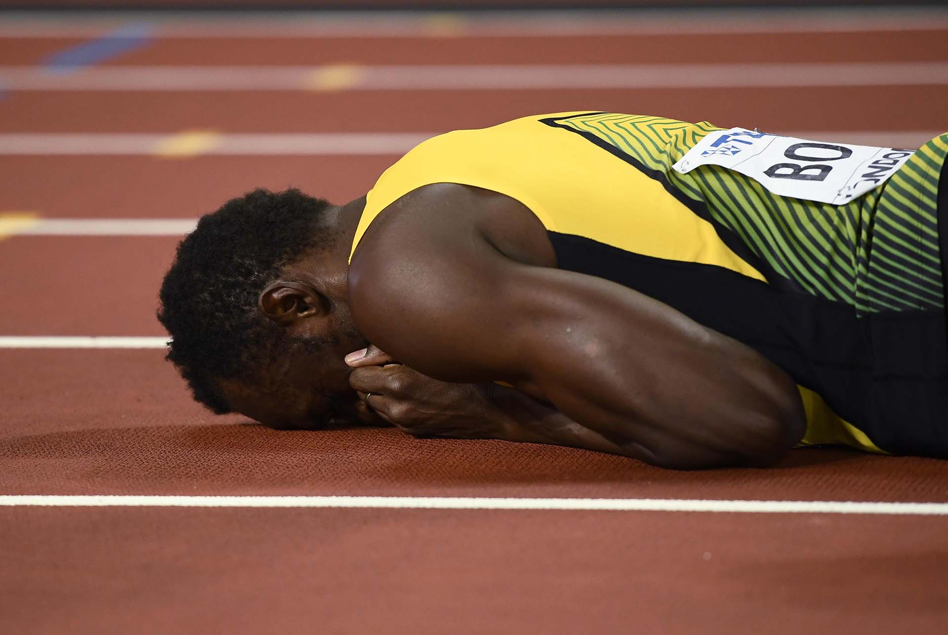 Bolt fue medalla de oro con el equipo 4×100 en los Mundiales de Berlin, Daegu, Moscú y Pekin