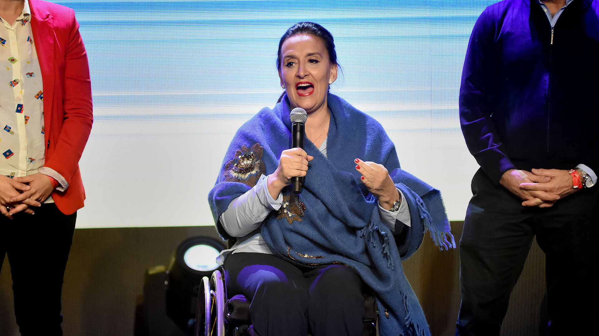Gabriela Michetti fue la primera referente de Cambiemos que salió a hablar antes de que empezaran a difundirse los resultados oficales