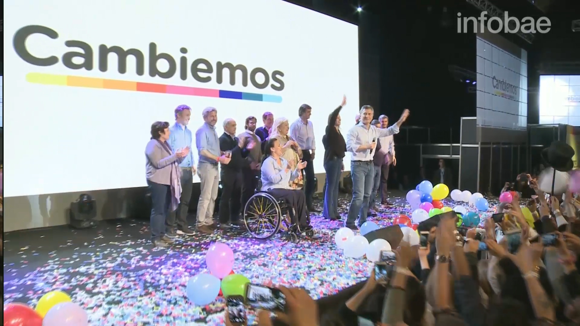 Mauricio Macri celebró el triunfo de Cambiemos
