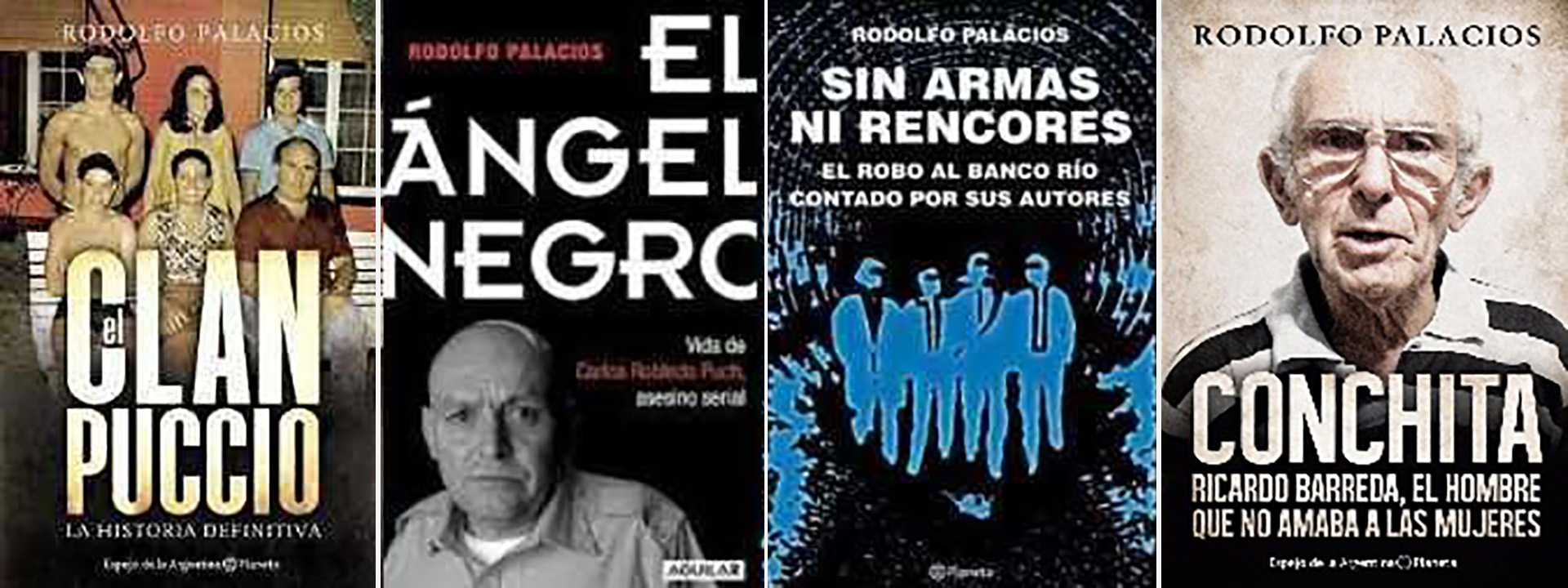 Los libros de Rodolfo Palacios.