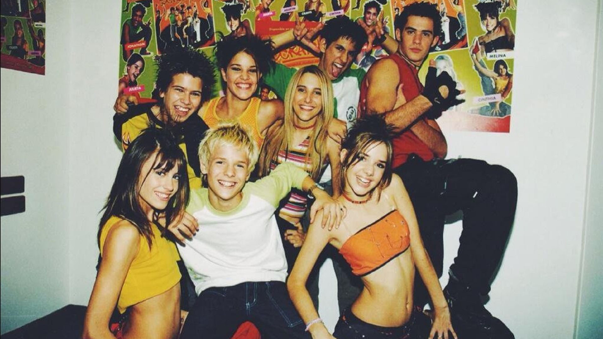 “Scratch 8”, banda de Generación Pop integrada por, Melina, Celeste, Julieta, Cintia, Jonathan, Gonzo, y Agustín