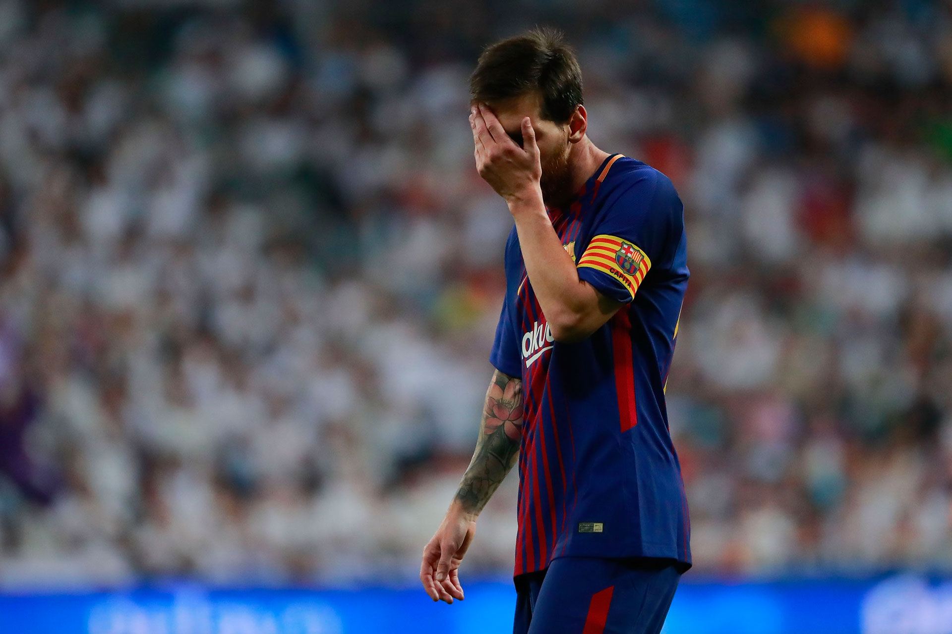 El gesto de Lionel Messi lo dice todo