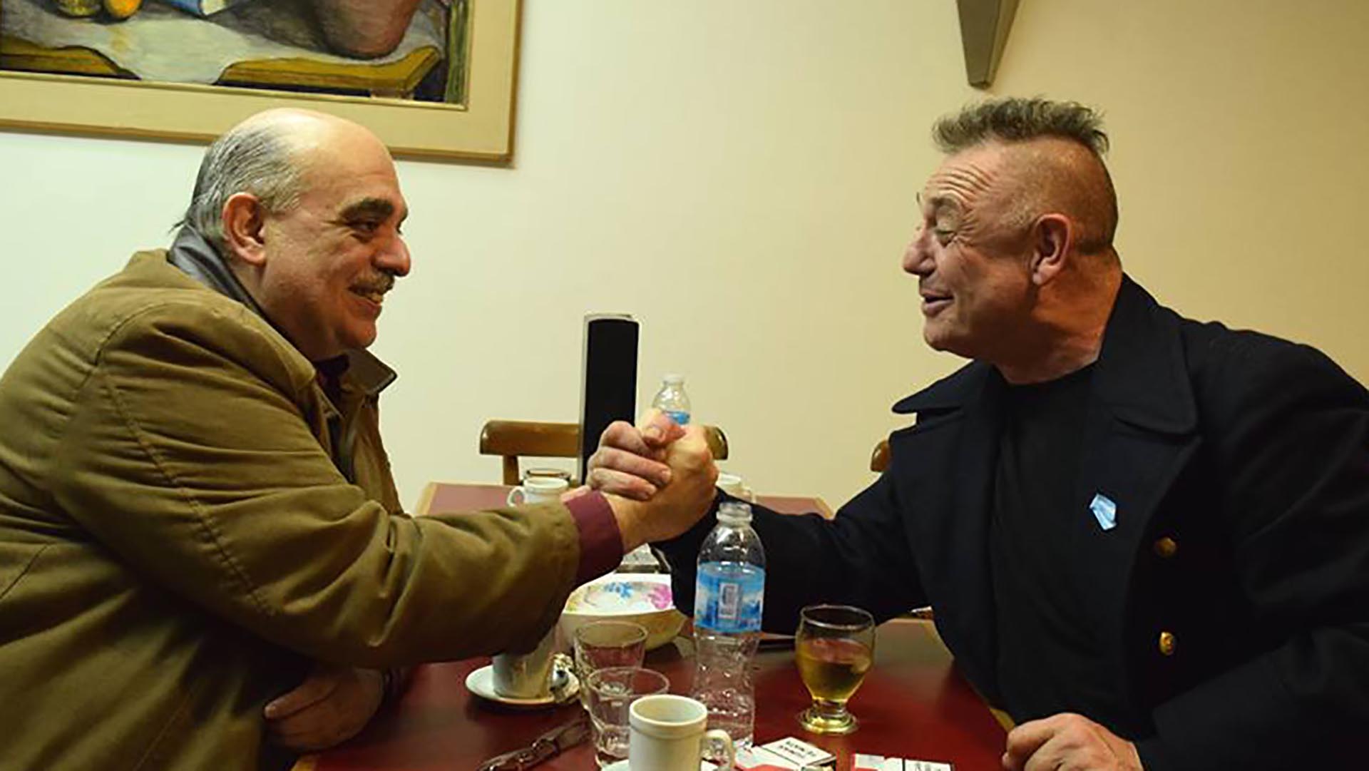 Polémico encuentro entre Ricardo Iorio y Alejandro Biondini. El músico y el dirigente ultraderechista se reunieron en Luján