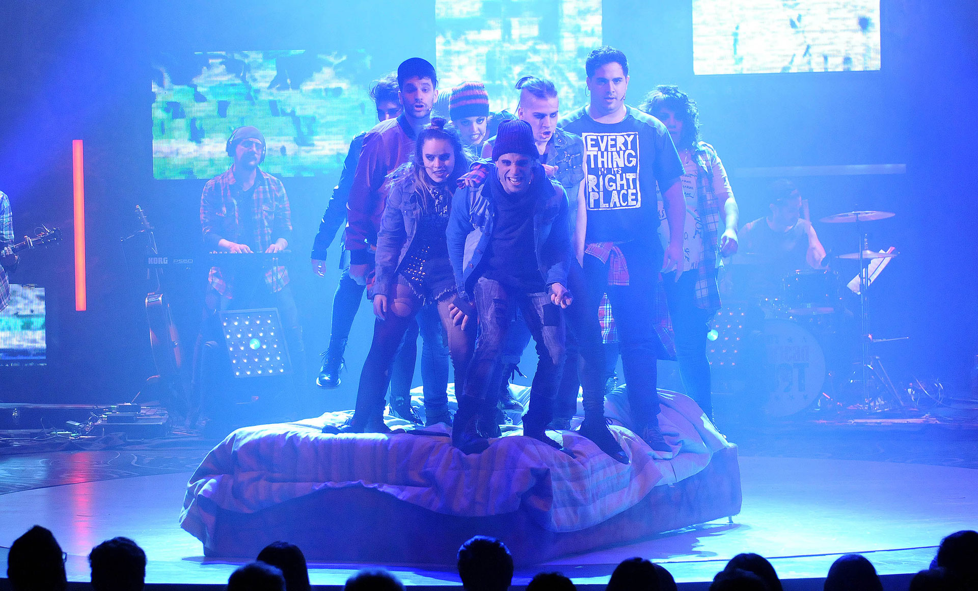 En el teatro Broadway se estrenó “American Idiot”, un musical de rock de Green Day protagonizado por Germán Tripel, Mariu Fernández, Francisco Eizaguirre, Sofía Val y Leandro Bassano (Teleshow)