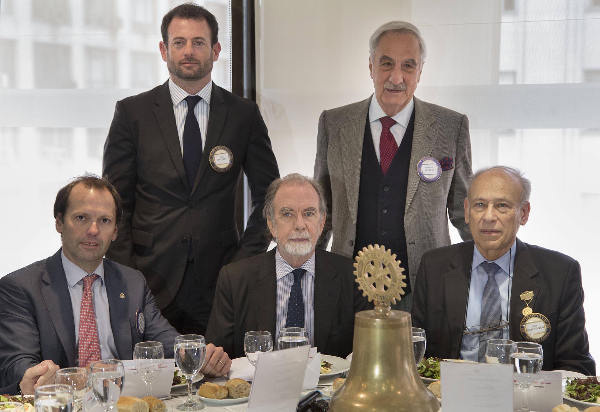 El presidente del Banco Nacion, Javier Gonzalez Fraga durante el ciclo de conferencias organizadas por el Rotary Club de Buenos Aires