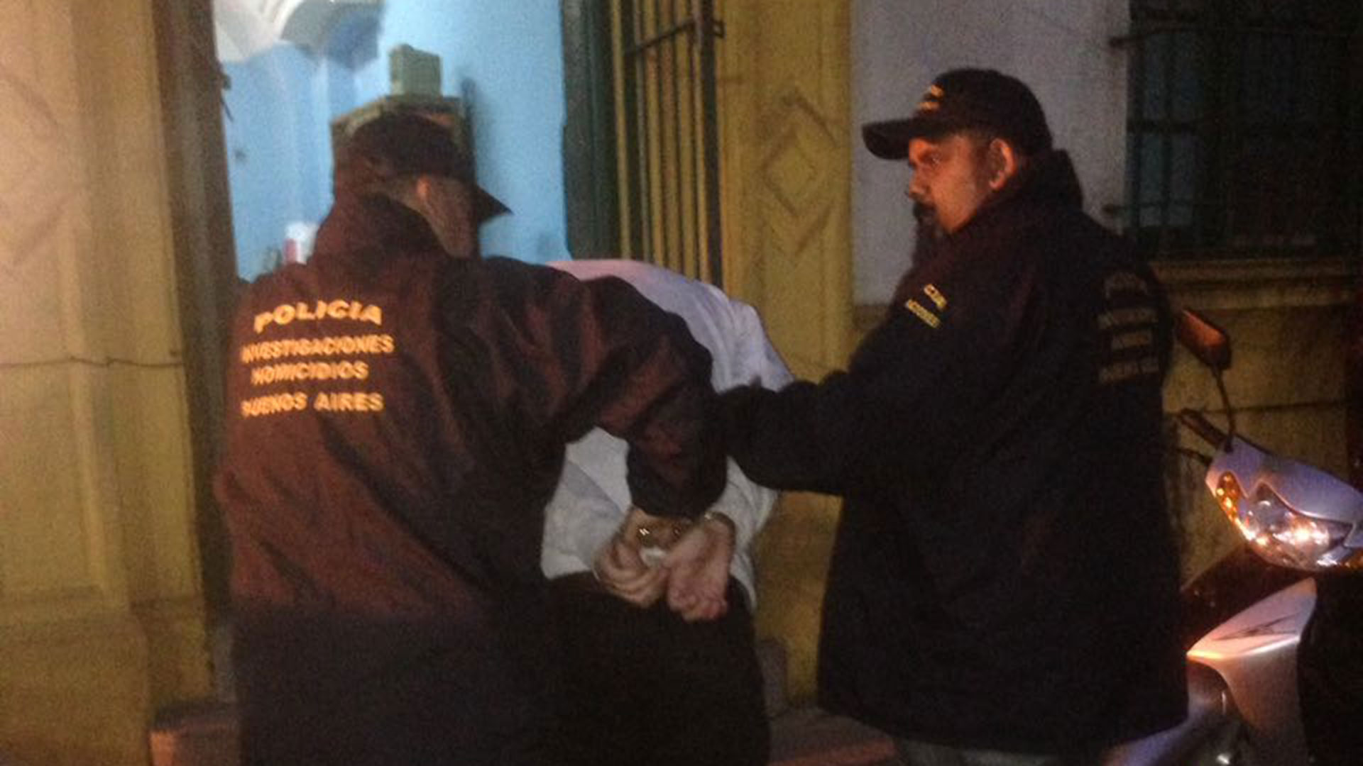 Villalba, al momento de su detención