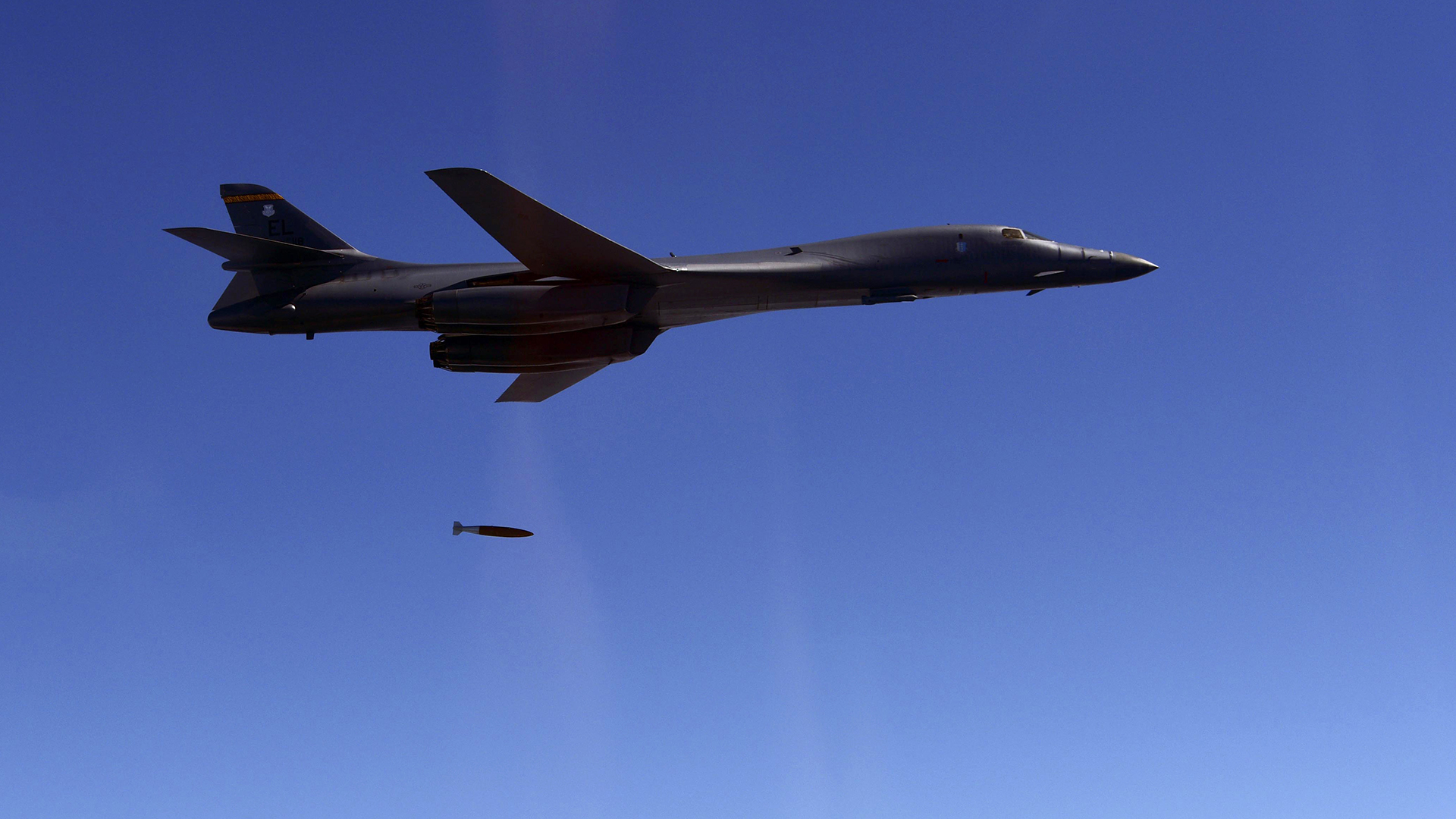 Los bombarderos nucleares B1-B Lancer volaron desde Guam para participar del ejercicio. En los últimos meses sus vuelos sobre la península coreana aumentaron las tensiones (AFP)