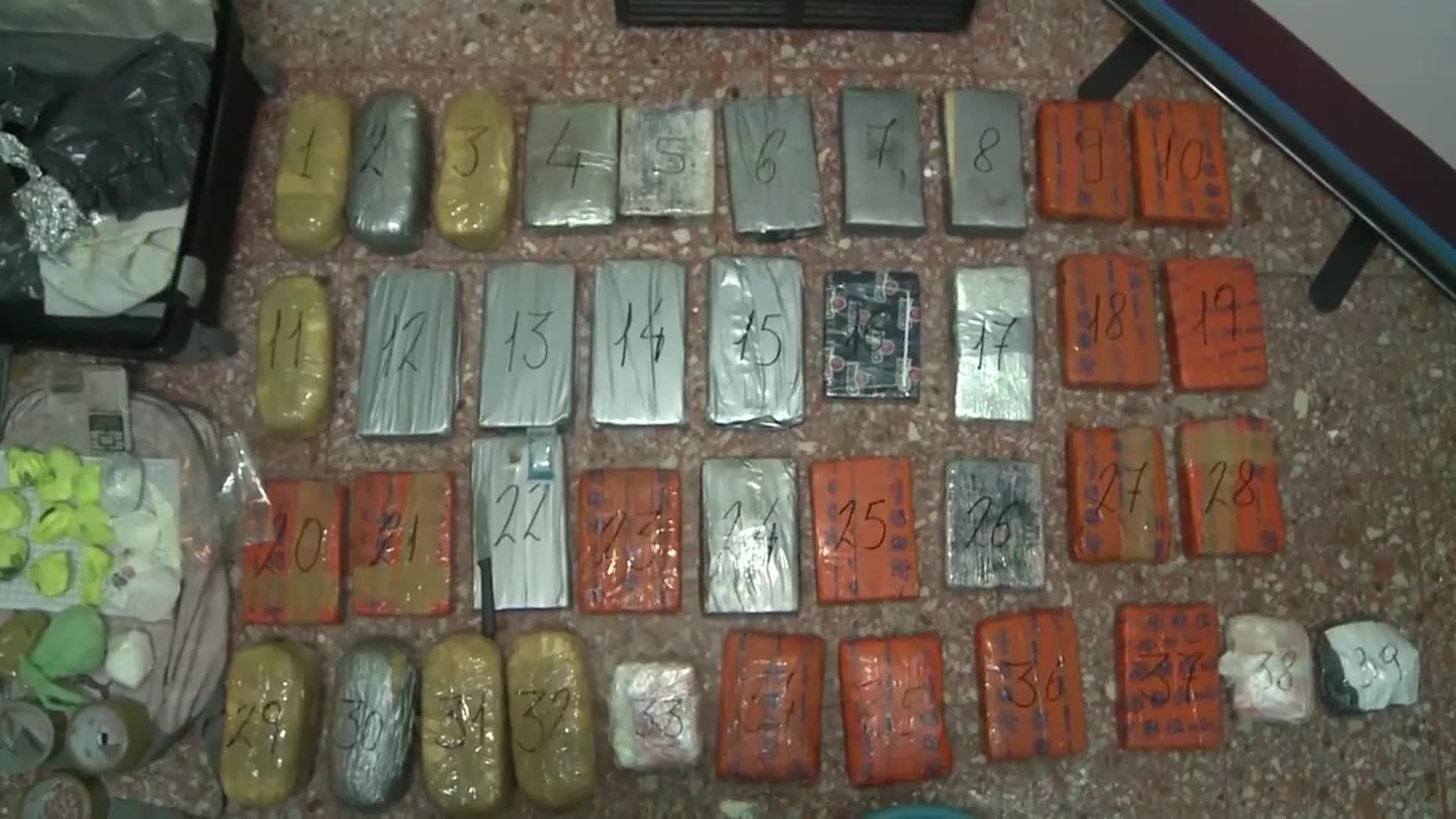 Cocaína secuestrada a “Chibolo”