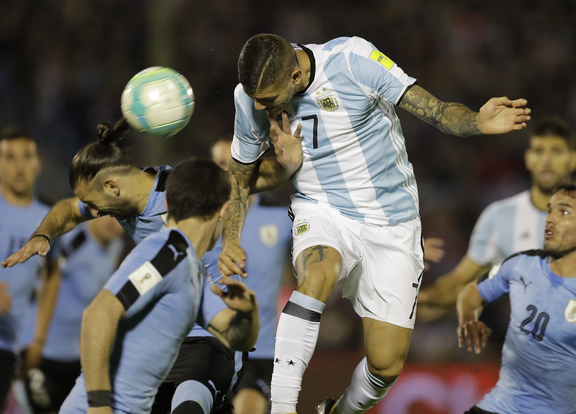 Icardi apenas remató una vez al arco