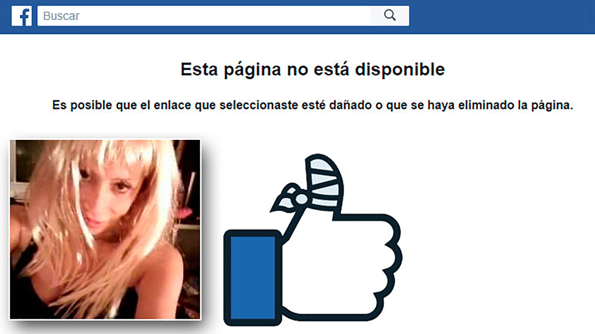El perfil de Facebook fue eliminado poco después de publicado el posteo intimidatorio.