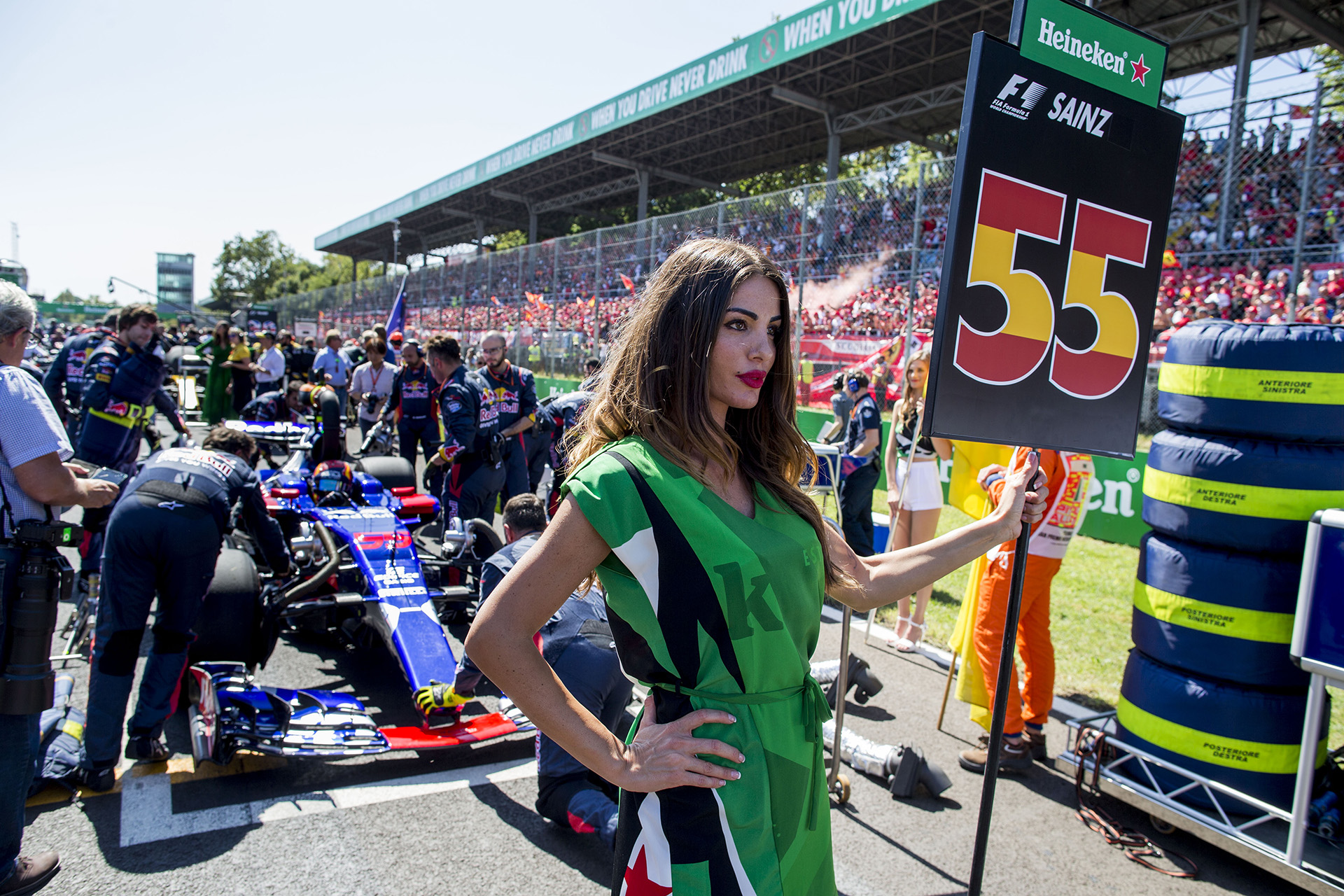 Las chicas, presentes en Monza