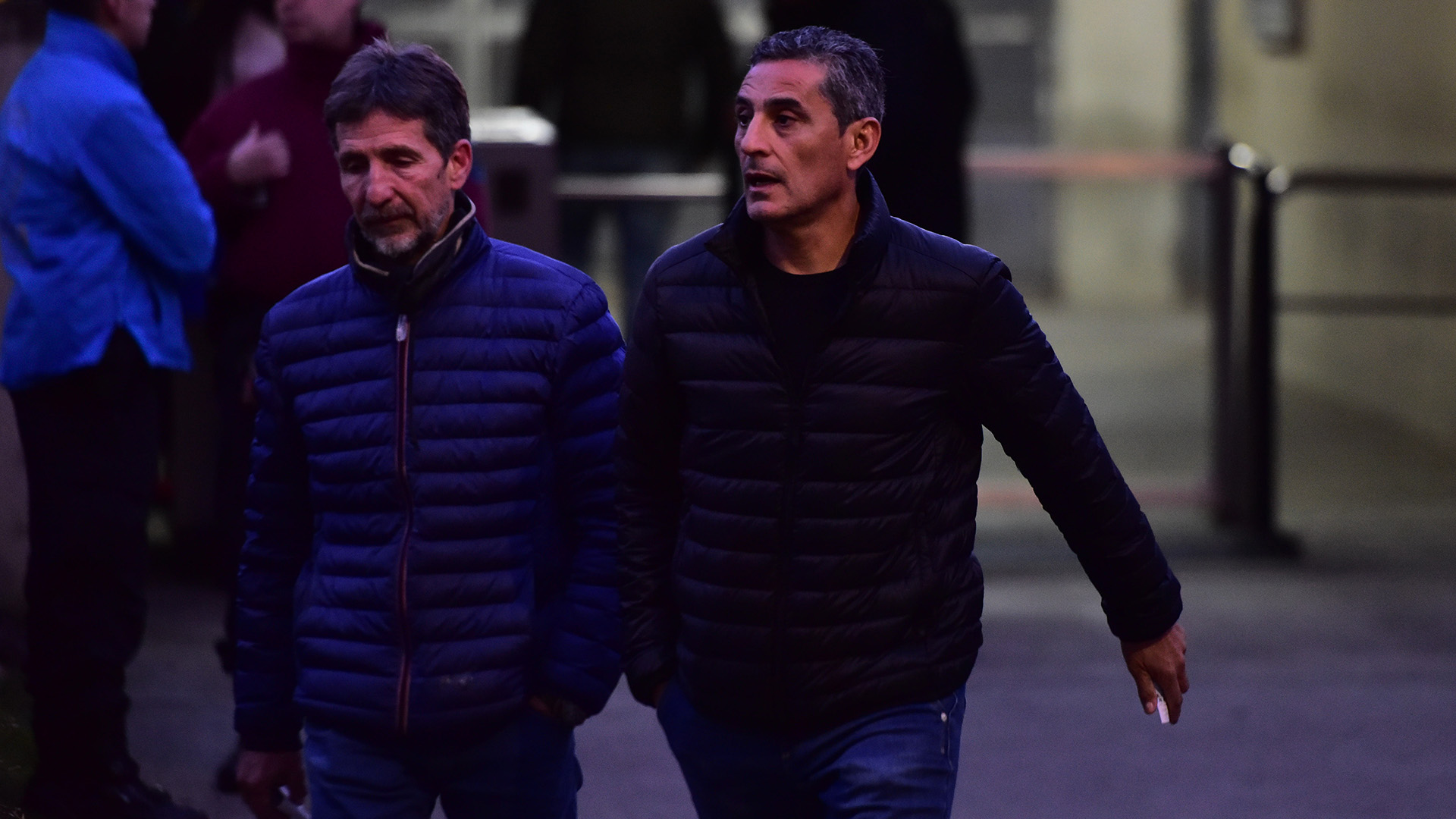Hernán Díaz, ex jugador de River, también estuvo presente en el Monumental