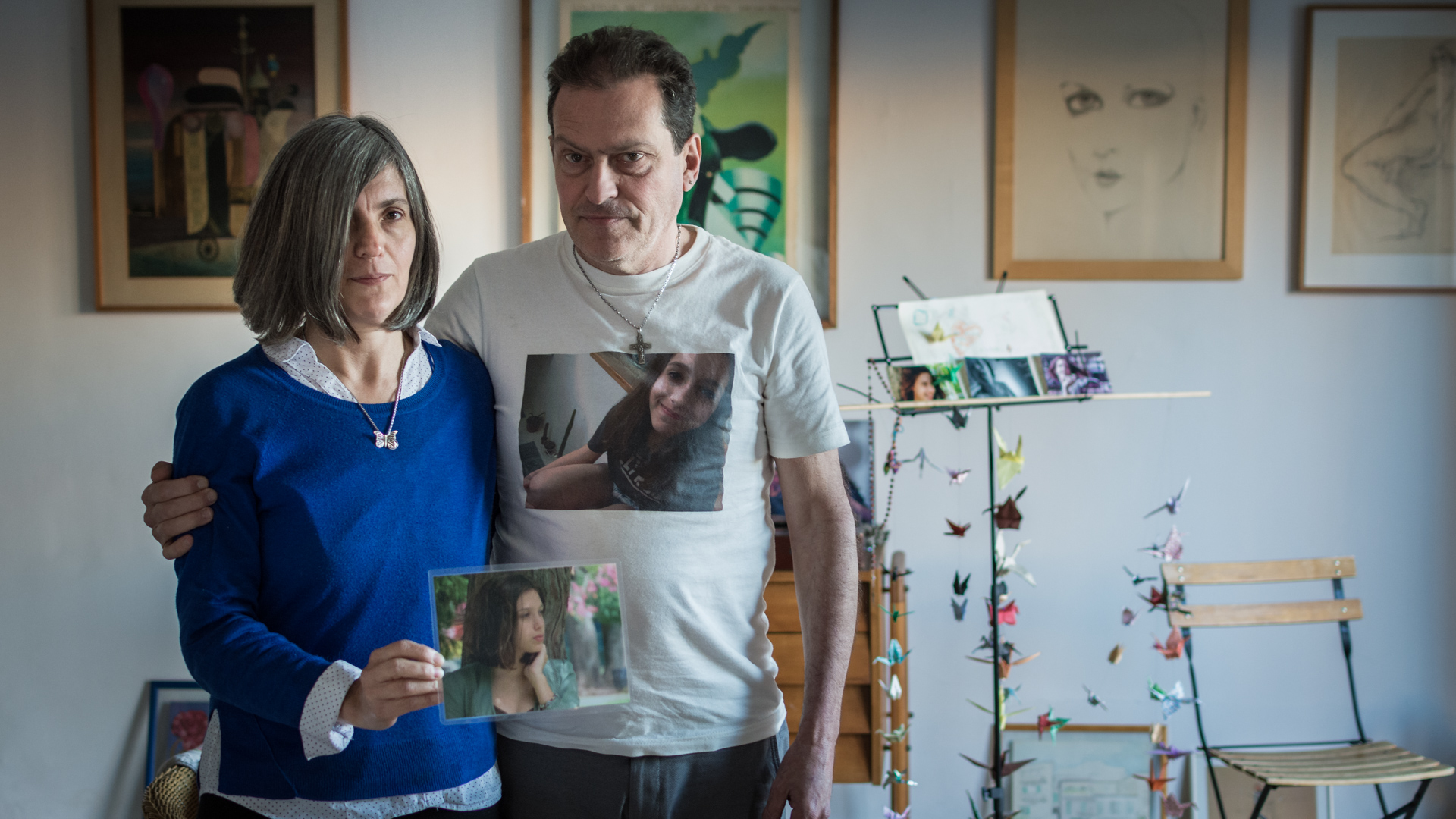 Los padres de Lola Chomnalez en su casa (Martín Rosenzveig)
