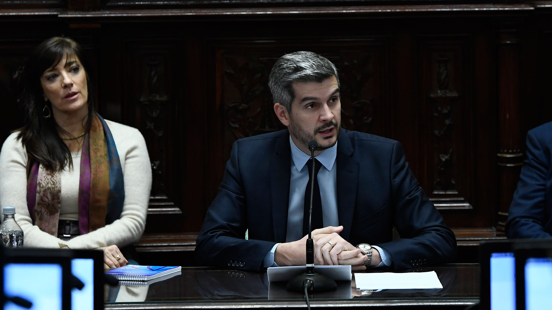 El jefe de Gabinete expuso ayer en el Senado (COMUNICACION SENADO)