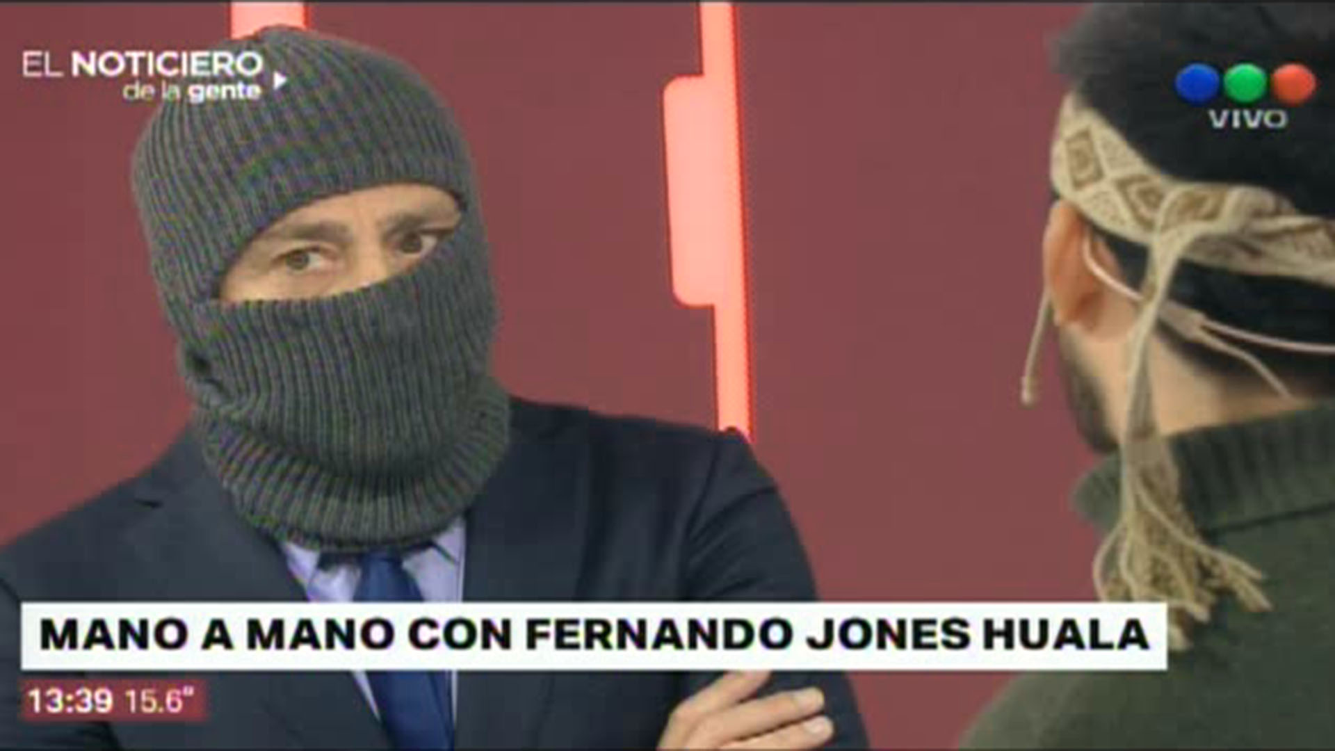 Nicolás Repetto fue muy criticado por utilizar un pasamontañas en una entrevista con el hermano del detenido dirigente mapuche Facundo Jones Huala, en el marco del caso de Santiago Maldonado