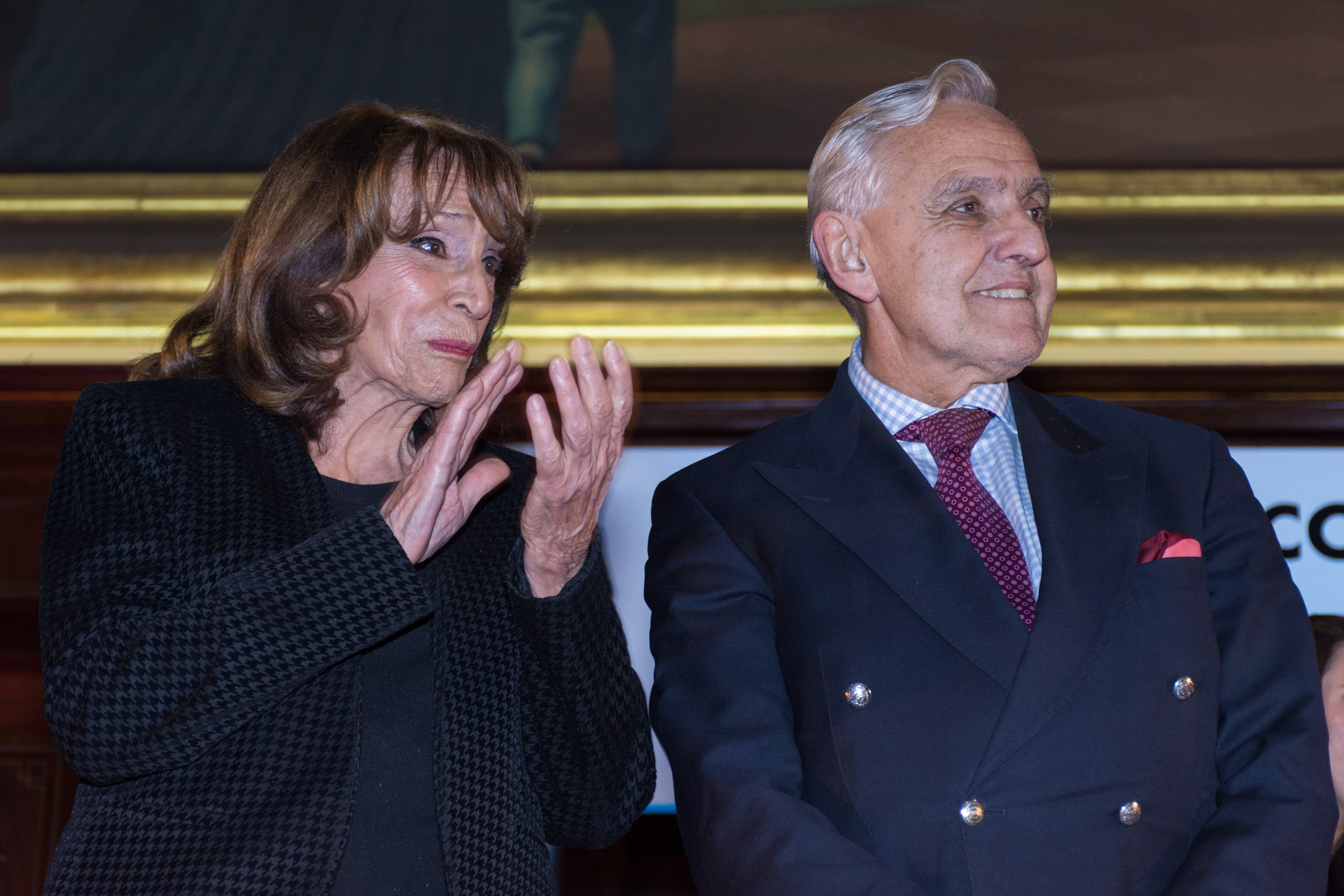 Magdalena Ruiz Guiñazú y Rosendo Fraga