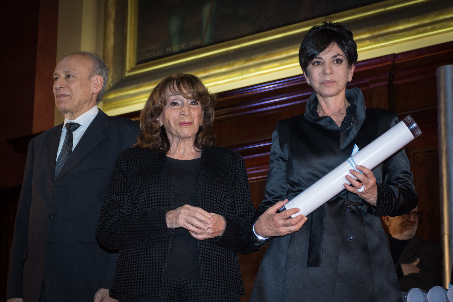 Luis Ovsejevich, Magdalena Ruiz Guiñazú y Mónica Gutiérrez
