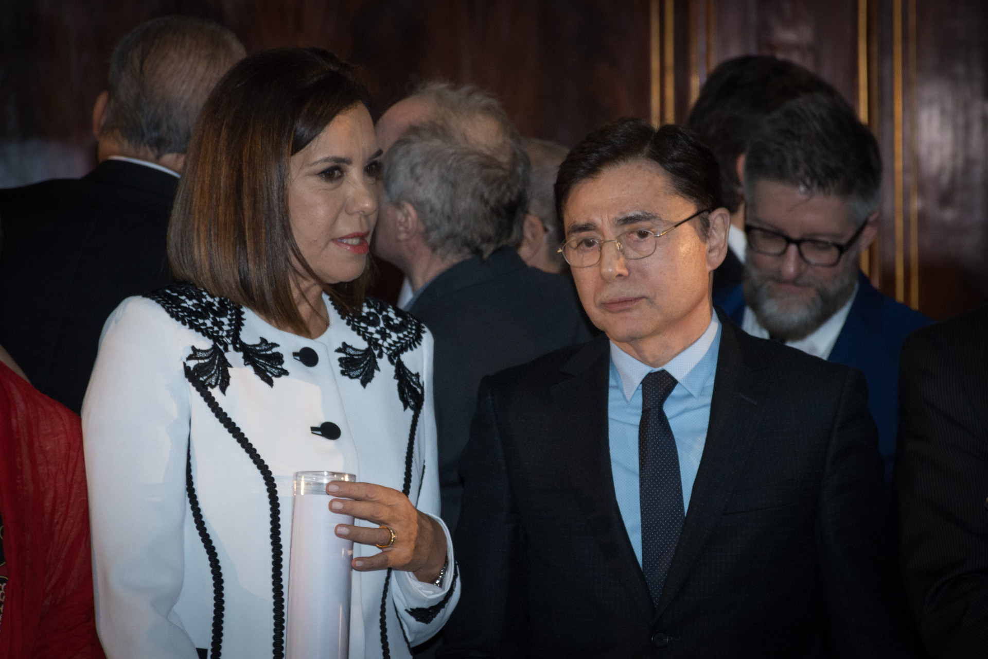 Liliana Parodi, gerente de programación de América TV, y Jorge Fontevecchia, presidente y CEO de Editorial Perfil