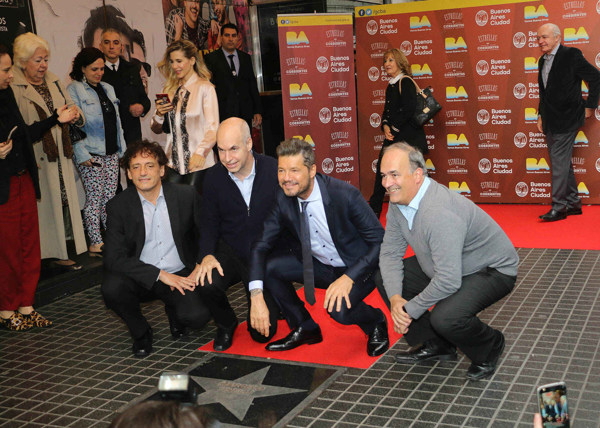 Ángel Mahler, Horacio Rodríguez Larreta, Marcelo Tinelli Eduardo Machiavelli