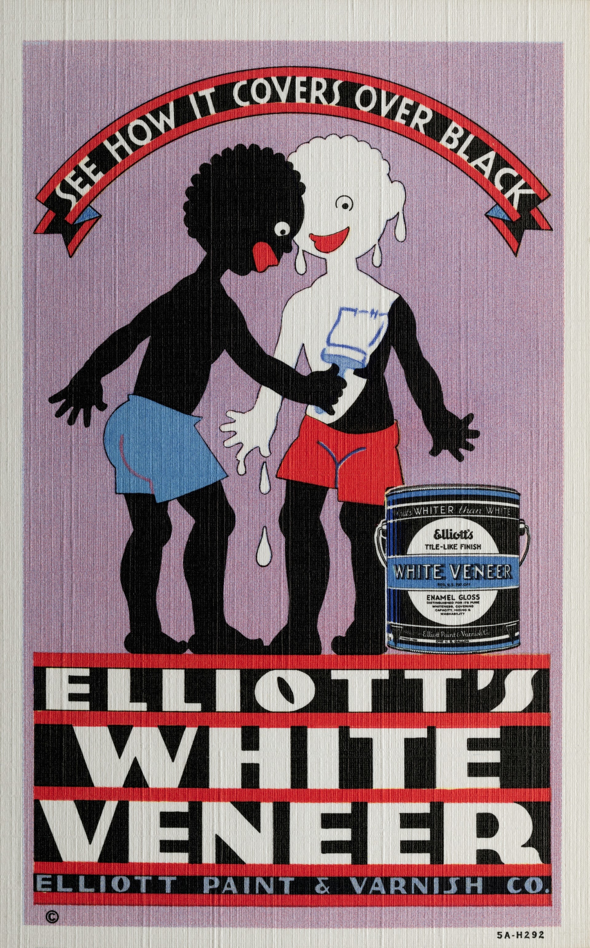 “Mira cómo cubre al negro. El revestimiento blanco de Elliot”