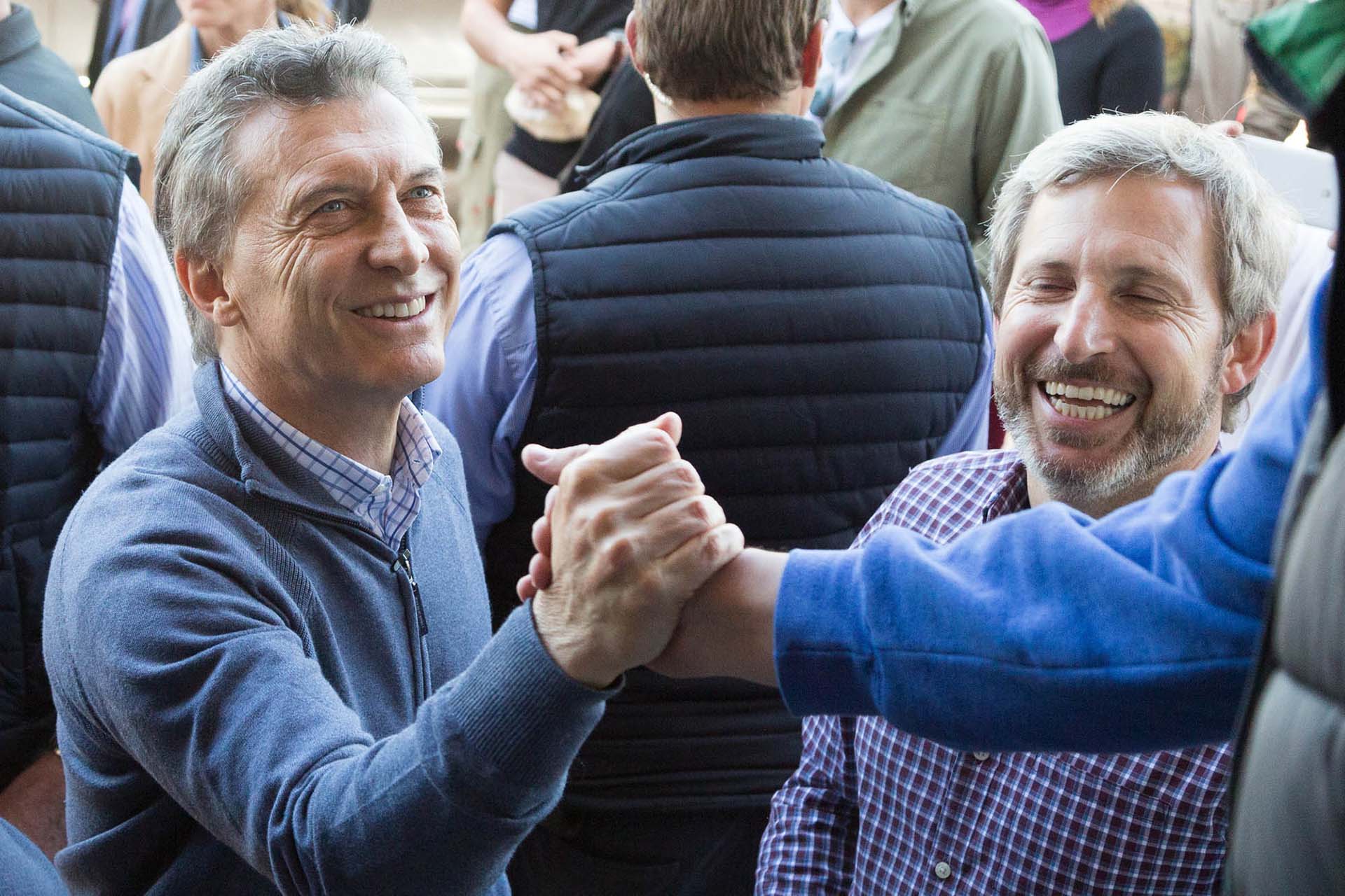 Macri estuvo acompañado por el ministro del Interior, Rogelio Frigerio