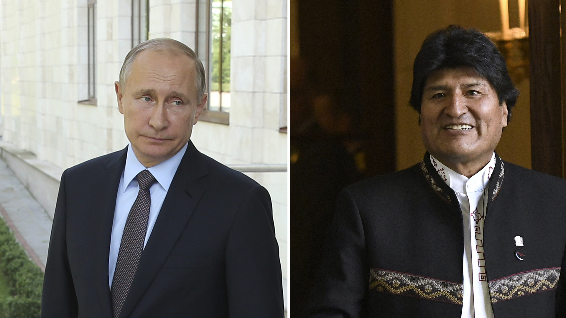 Vladimir Putin y Evo Morales