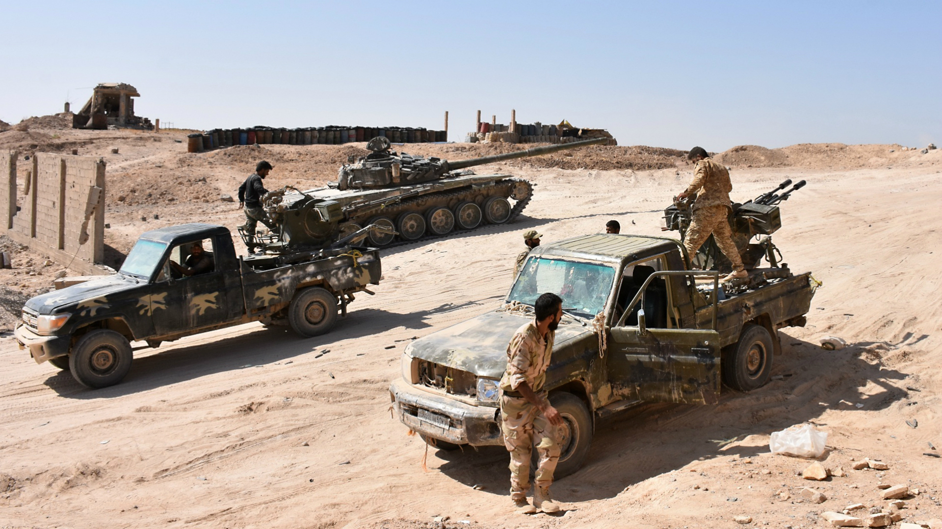 Operaciones militares del ejército sirio contra el ISIS (AFP)