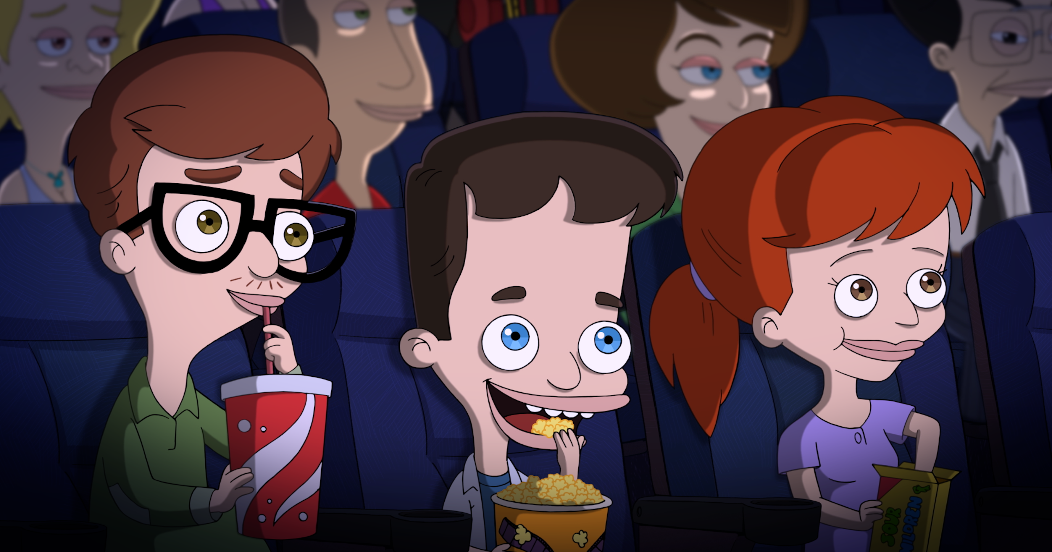 Nick Kroll interpreta tres personajes en la serie
