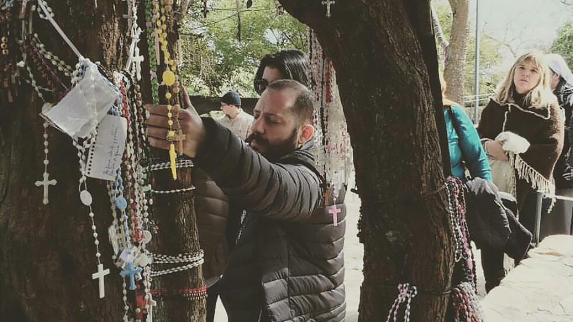 Ottavis en el Santuario de la Virgen del Cerro, en Salta