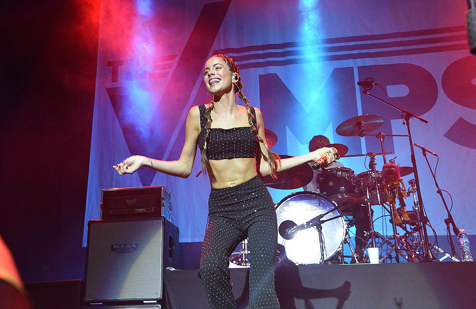 Tini Stoessel brilló con The Vamps en el Luna Park. La cantante está de gira con la popular banda inglesa (Vero Guerman)