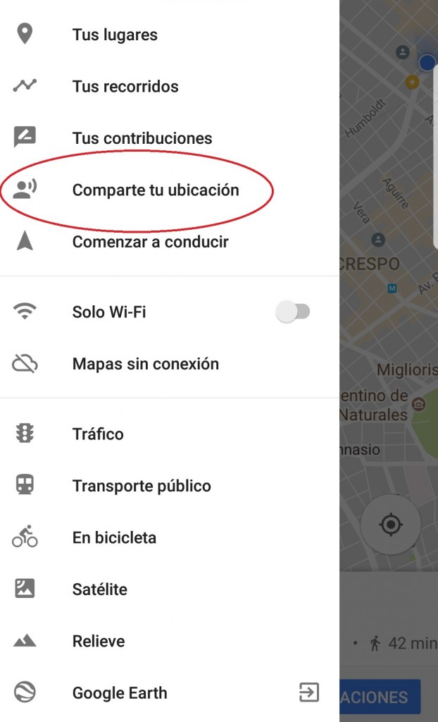 Google Maps compartir ubicacion 1