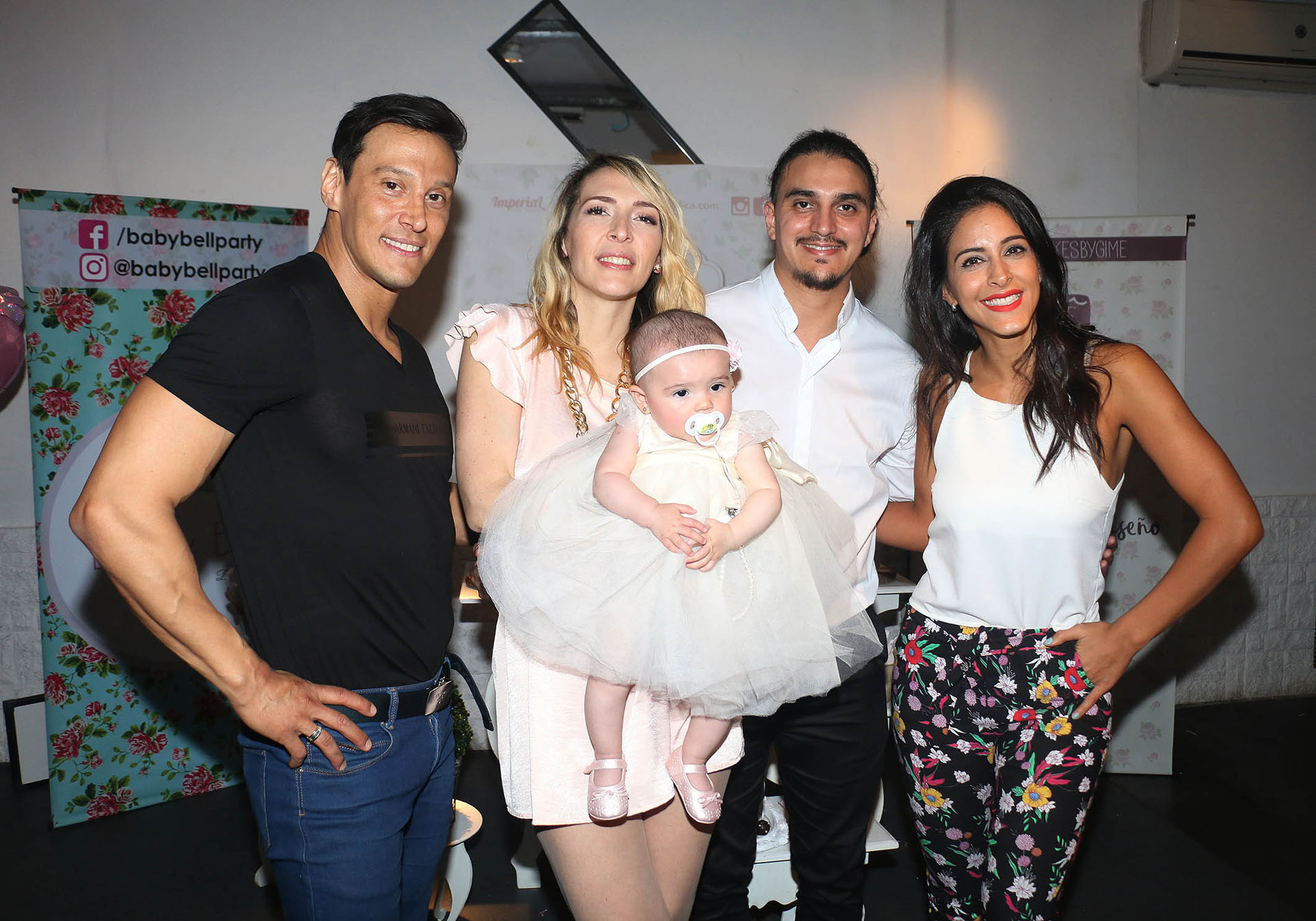 Joel Ledesma, Lorena Liggi, Leandro D´Angelo y Celeste Muriega con Indiana