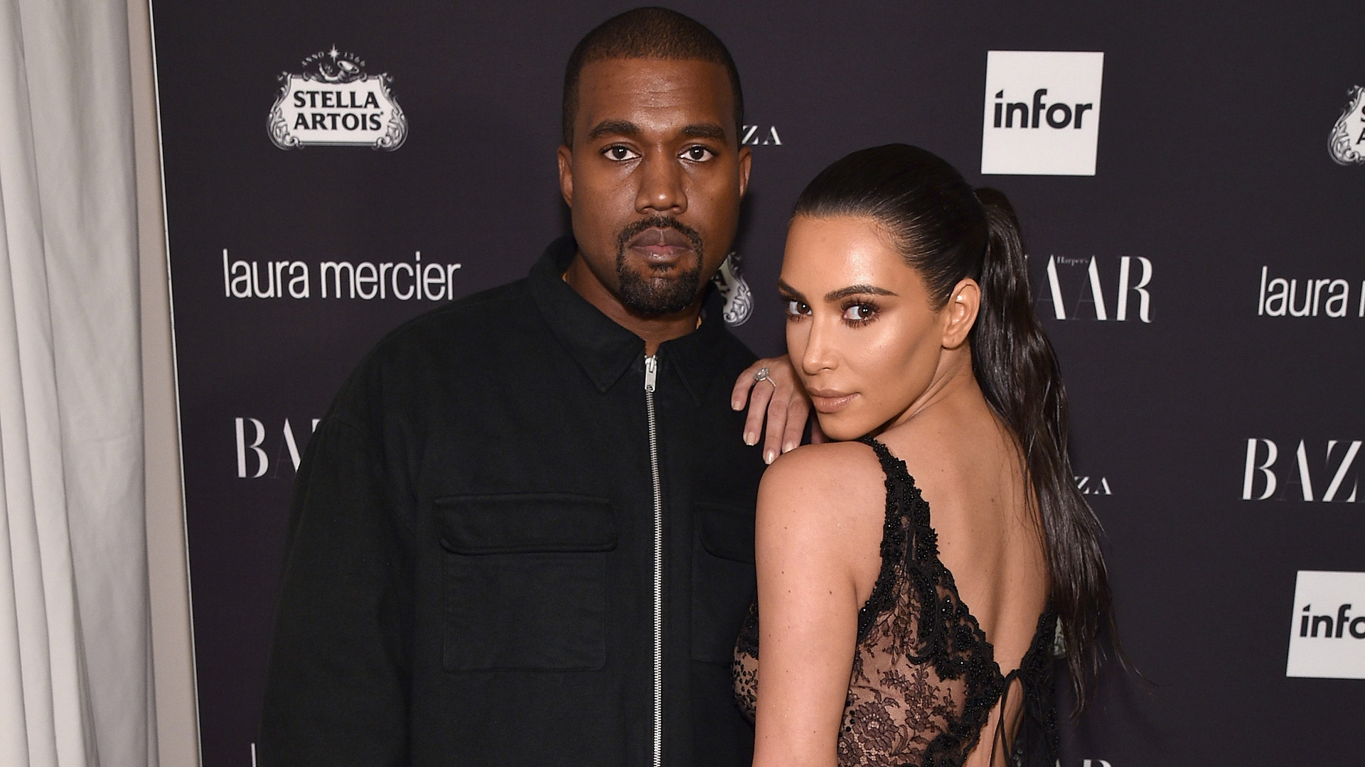 Kim Kardashian y Kanye West, una de las parejas más fotografiadas (Photo by Bryan Bedder/Getty Images for Harper’s Bazaar)