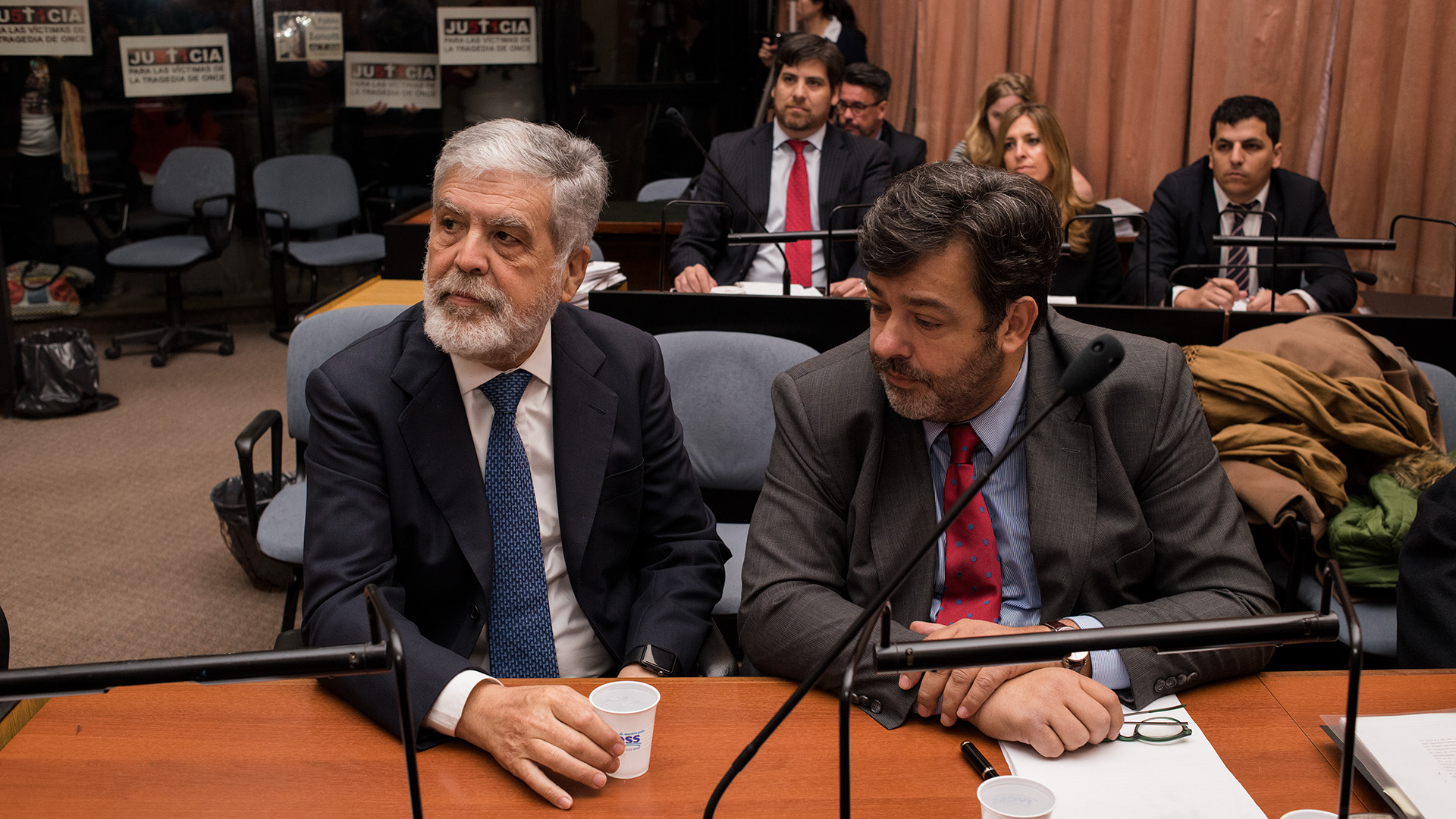 De Vido y su abogado, Maximiliano Rusconi (foto Adrián Escandar)