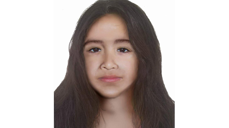 Este es el identikit que se difundió en agosto. Es una imagen proyectada hasta los 12 años.