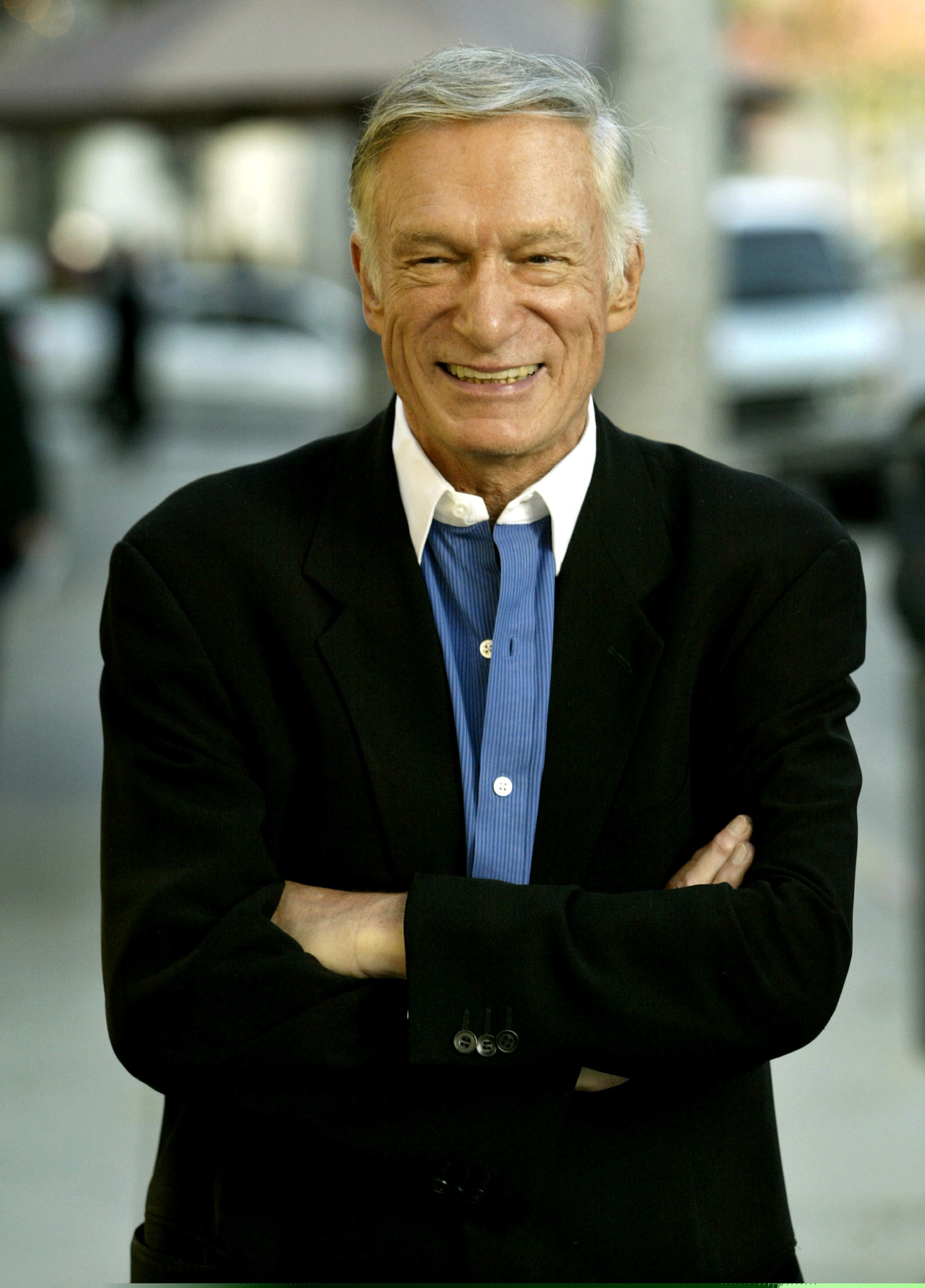 Hugh Hefner en una foto de 2003