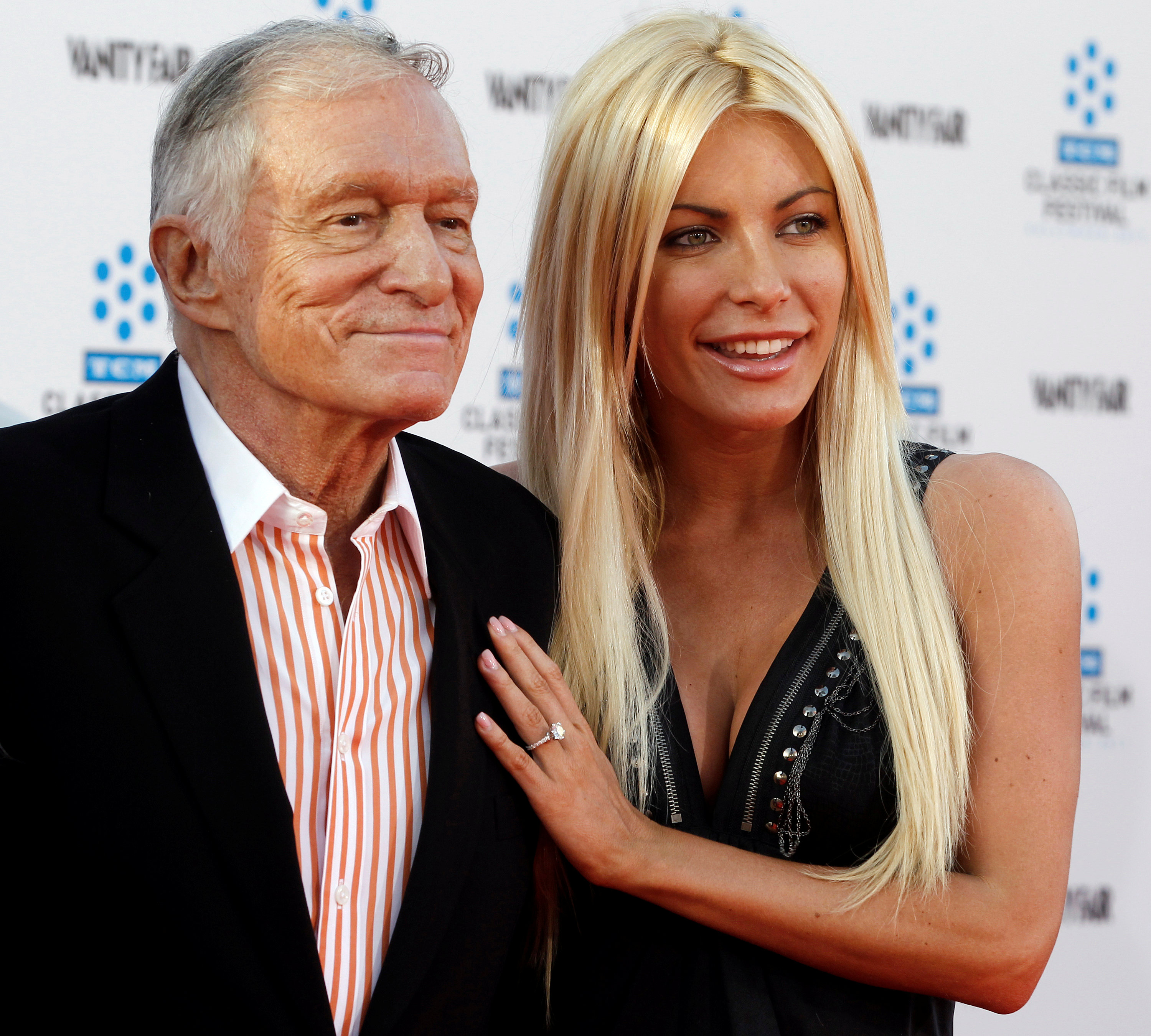 Hugh Hefner y su tercera esposa, la conejita Crystal Harris (Reuters)
