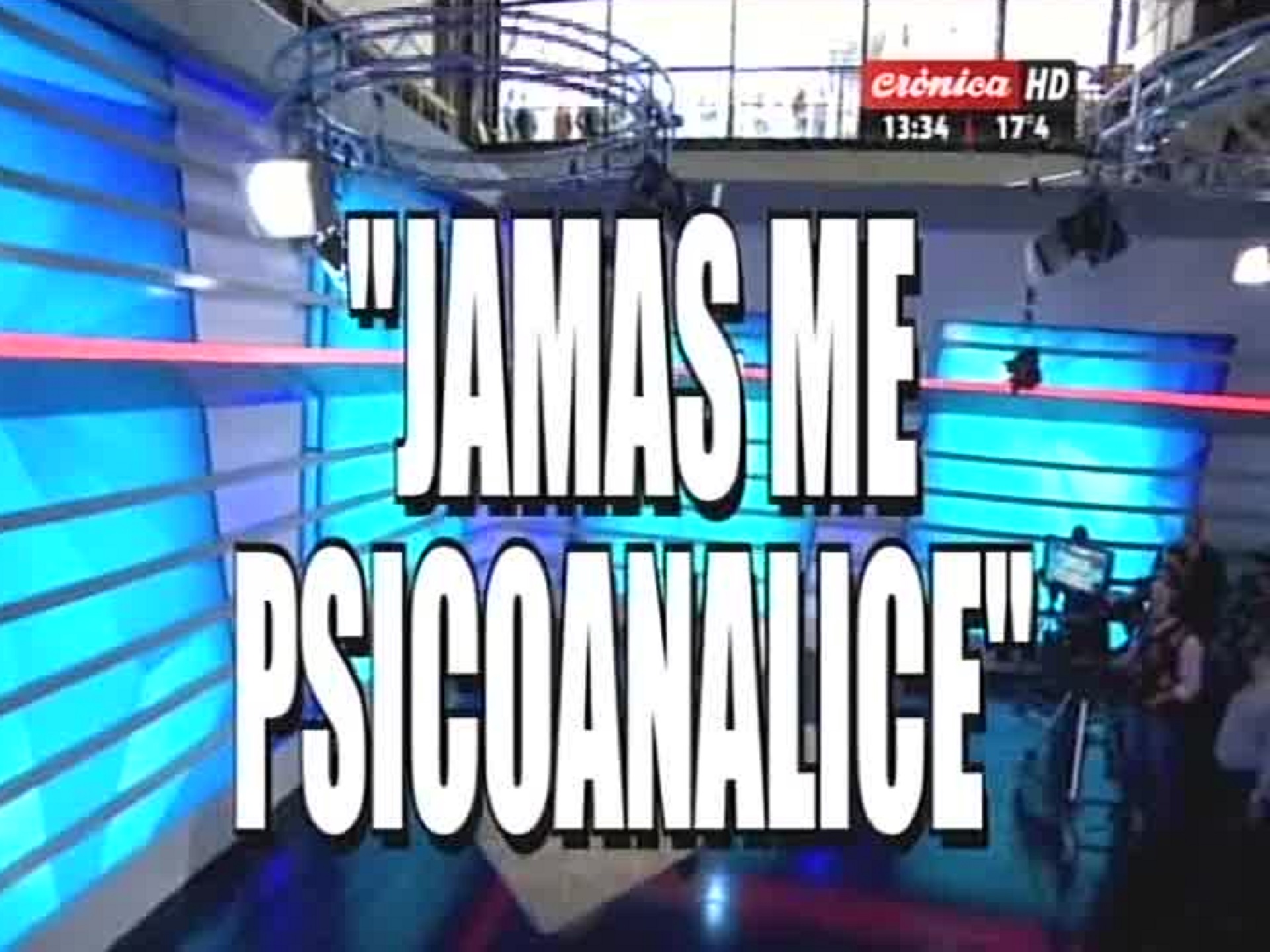 Placa de Crónica TV sobre la visita de Cristina Kirchner