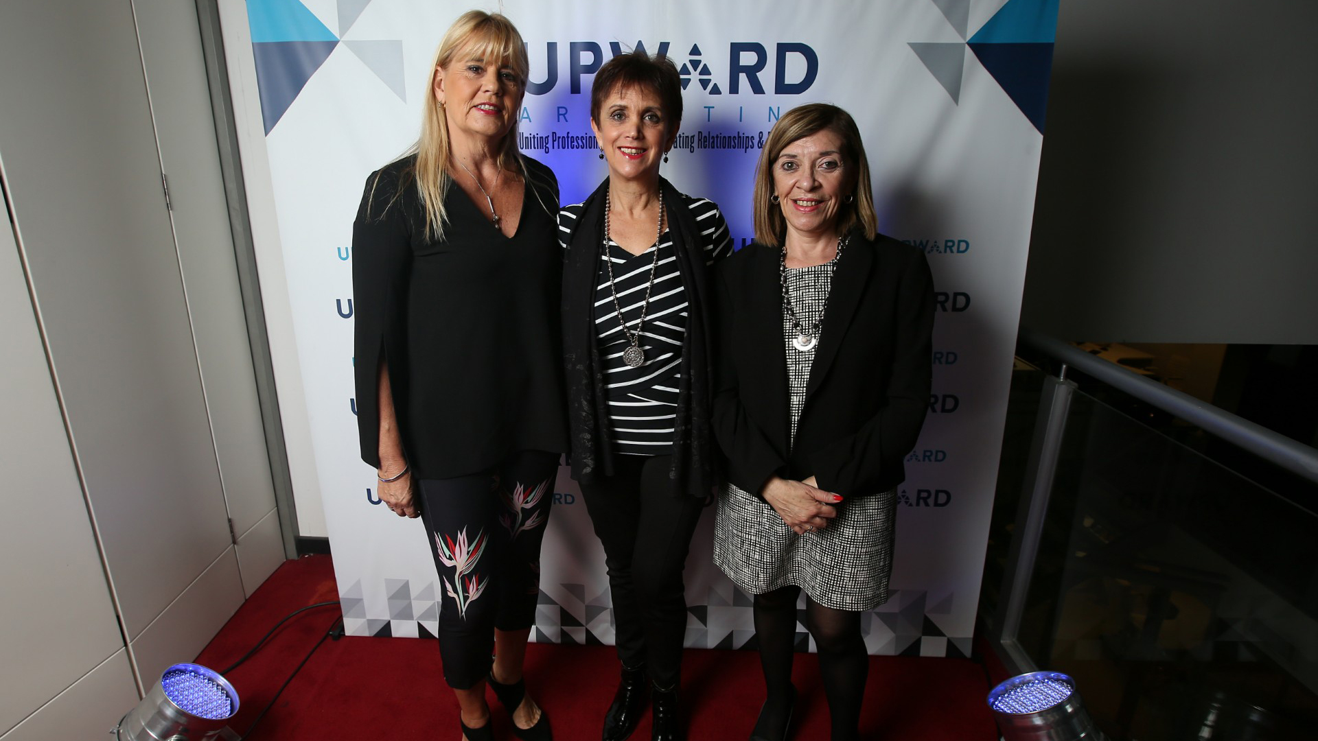 Marcela Losardo junto a dos juezas civiles Patricia Barbieri y Marcela Penna