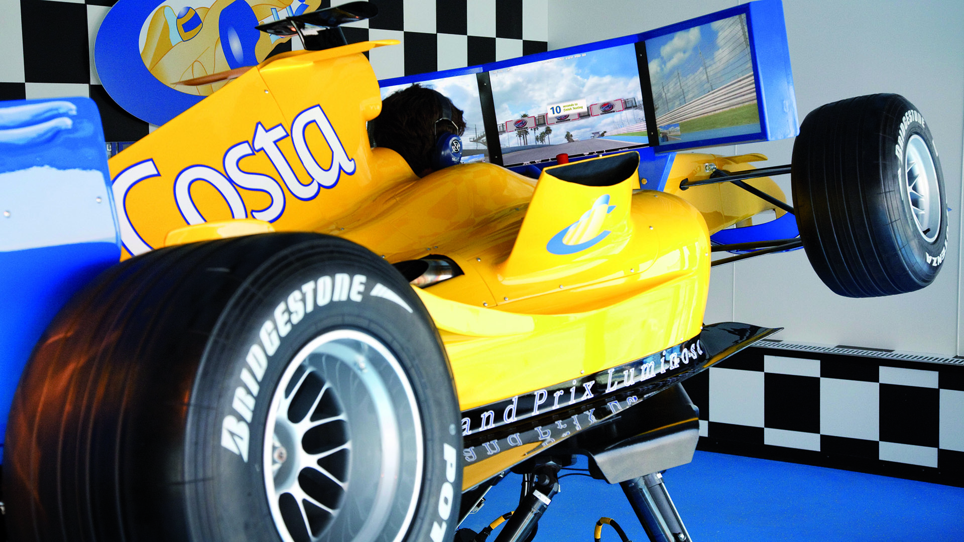 Simulador del Grand Prix para los fanáticos de la velocidad.