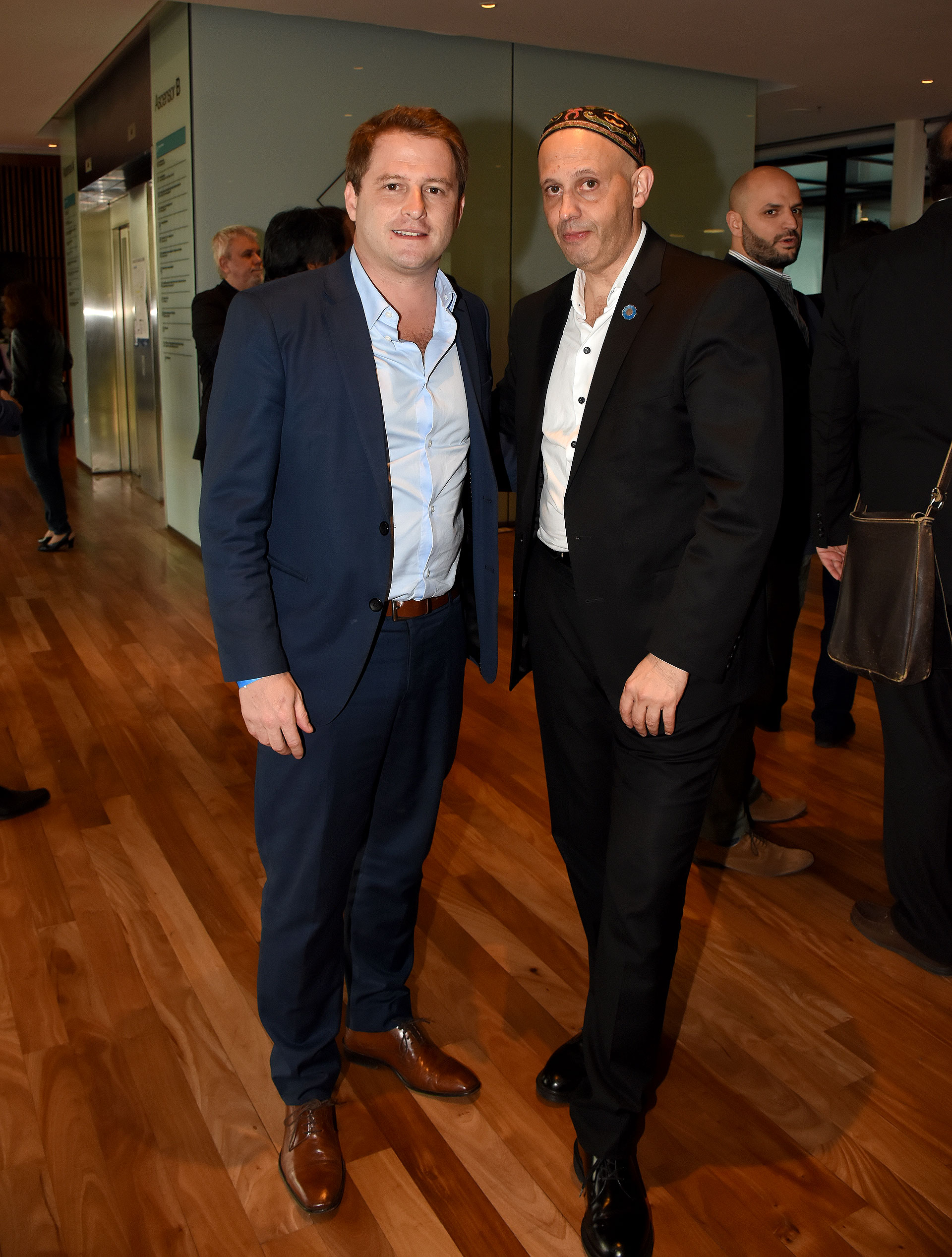 Alex Campbell, subsecretario de Gobierno y Asuntos Municipales de la provincia de Buenos Aires, junto a Sergio Bergman, ministro de Ambiente y Desarrollo Sustentable