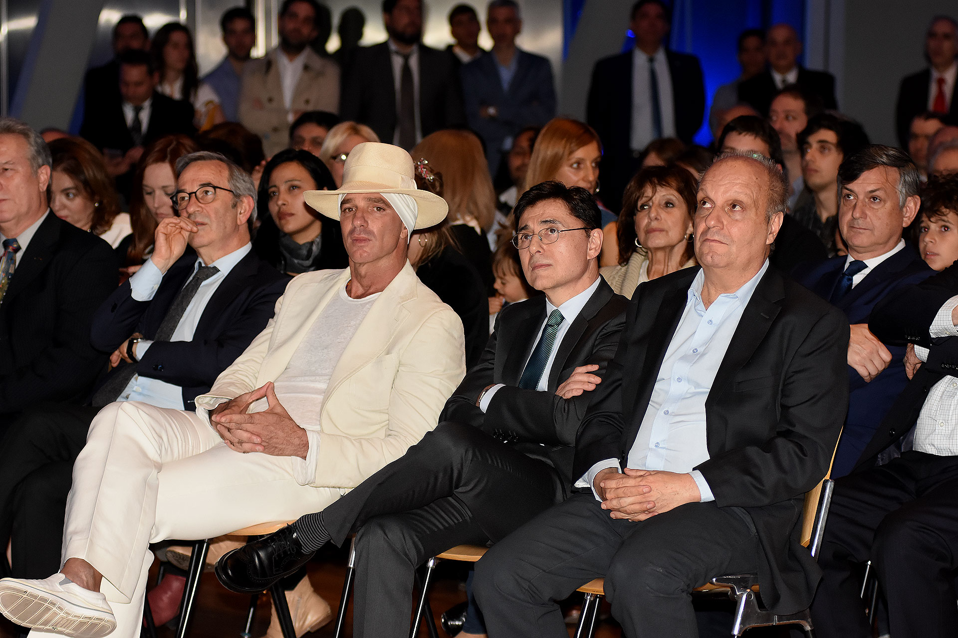 Jorge Sigal, Alan Faena, Jorge Fontevecchia y Hernán Lombardi en primera fila